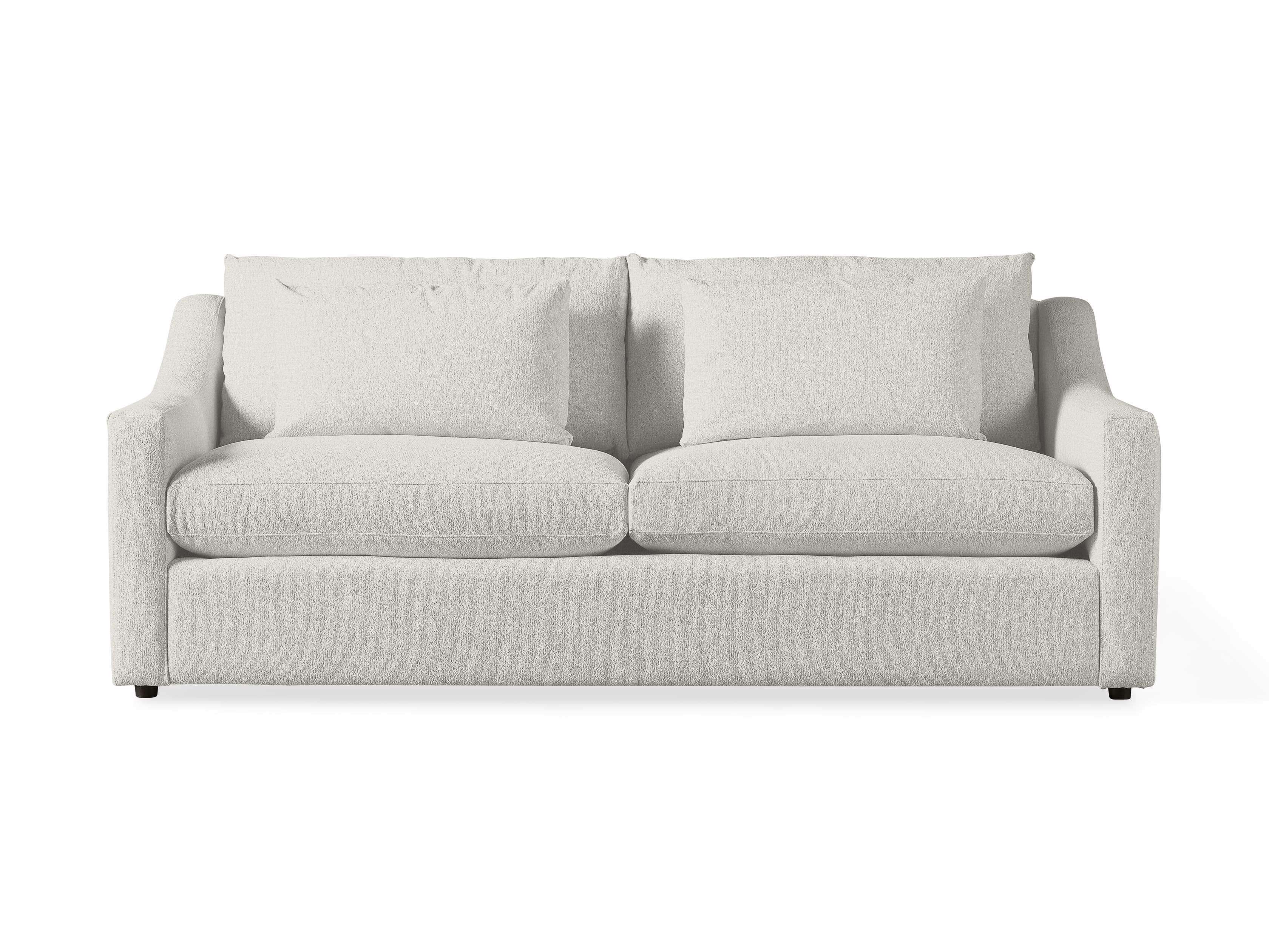 Ashby Sofa 524 - Modern Comfortable 3-Seater Couch for Living Room, Lounge & Office - Soft Fabric Upholstery with Sturdy Wooden Legs