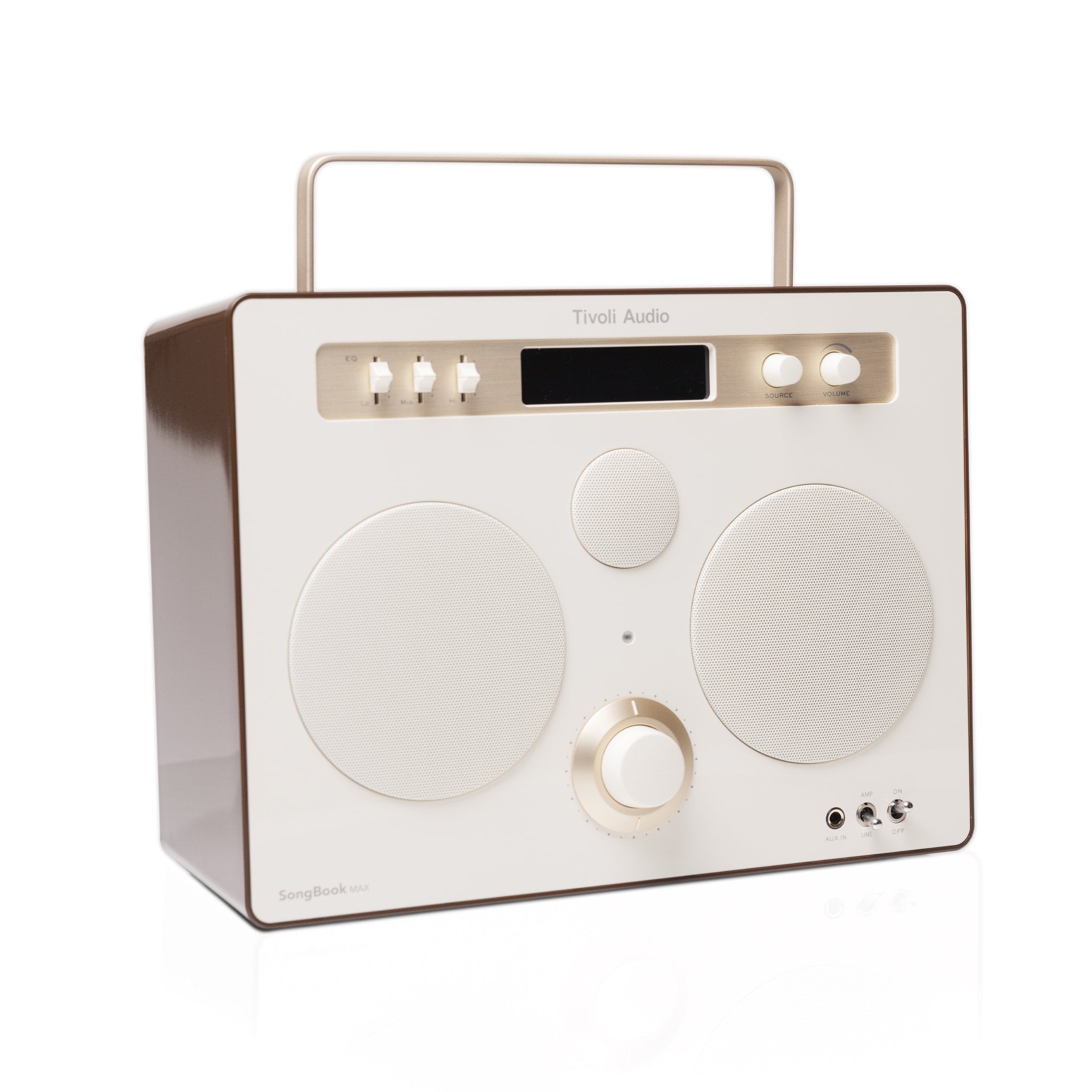 TIVOLI AUDIO Songbook Premium Wireless Bluetooth Speaker - High-Quality Sound System in Cream/Brown | Perfect for Home, Office & Outdoor Use
