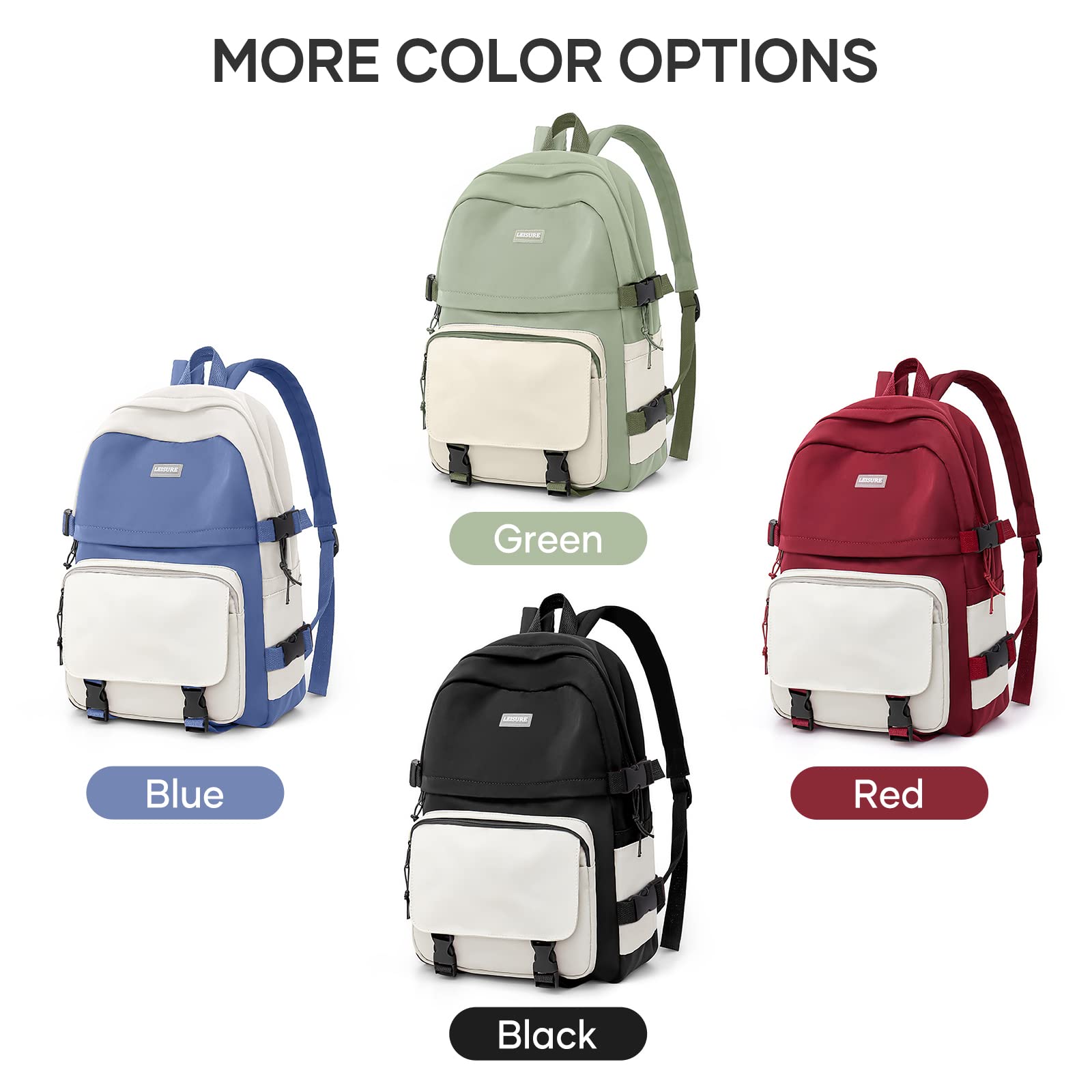 **Weradar Cute Waterproof College Backpack for Women & Men - Lightweight Travel Rucksack, School Backpack for Teens, High School Bag for Boys & Girls - Perfect for School, Travel & Daily Use (Blue)**