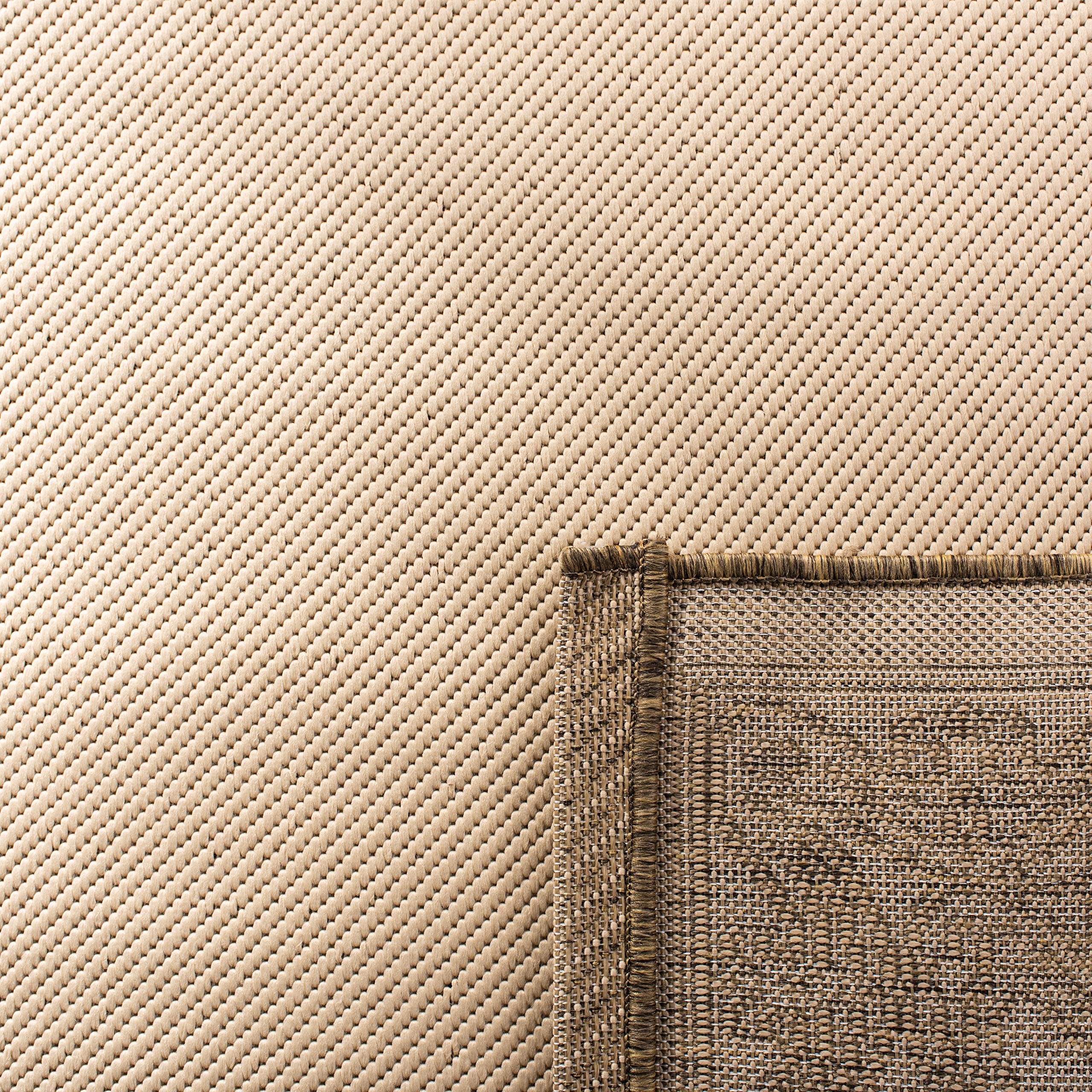 SAFAVIEH Courtyard Collection 8' x 11' Natural/Brown Indoor Outdoor Waterproof Rug - Easy Clean Area Carpet for Patio, Backyard, Mudroom & High Traffic Areas (CY2099)
