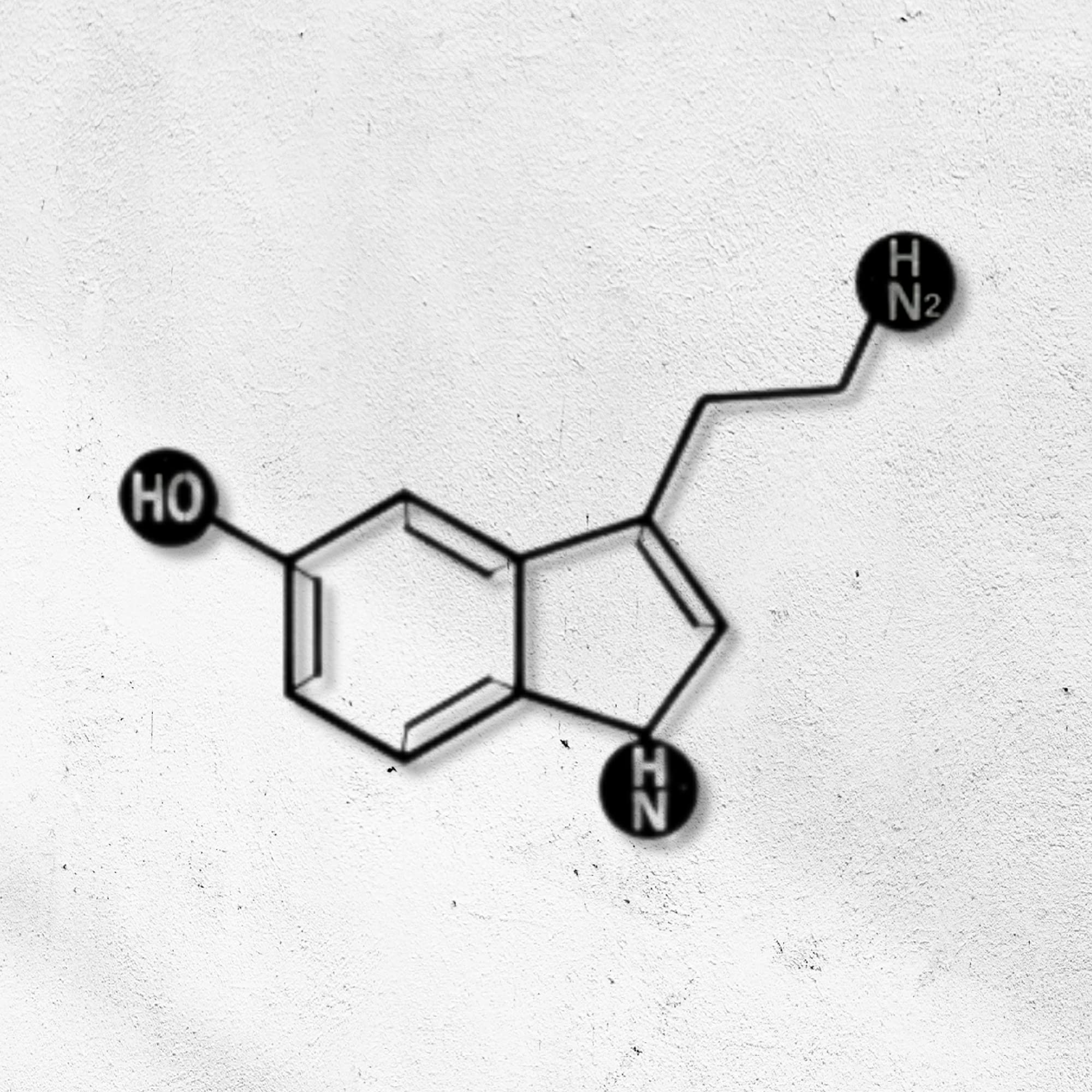 Serotonin Metal Wall Art - Home Decor for Living Room & Bedroom