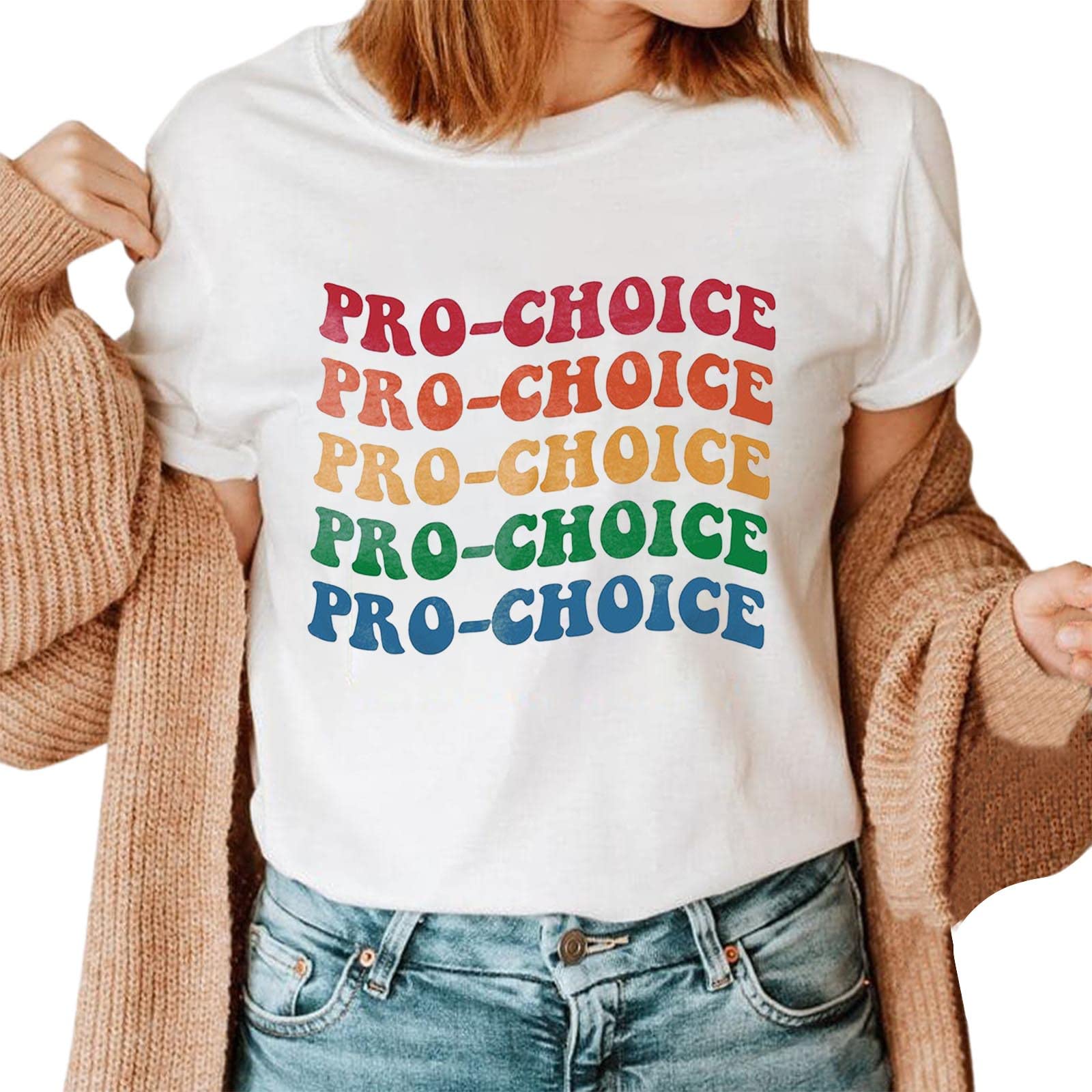 Women's Equality & Rights Printed Short Sleeve T-Shirt - Round Neck Casual Tee Top - Feminist Apparel for Everyday Wear, Protests & Social Justice Events