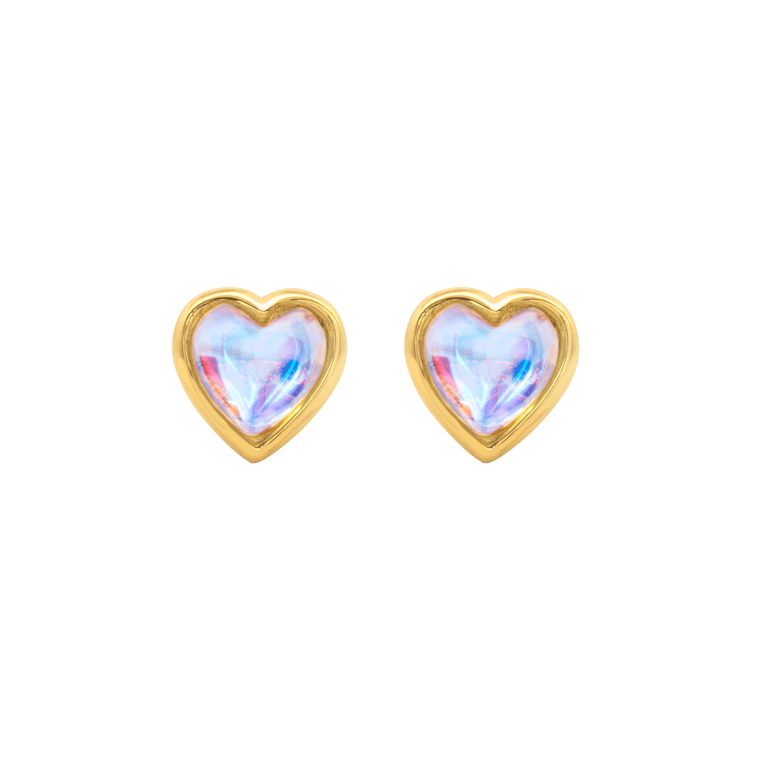 14K Gold Azura Stud Earrings for Women - Hypoallergenic Cubic Zirconia Earrings for Daily Wear & Special Occasions