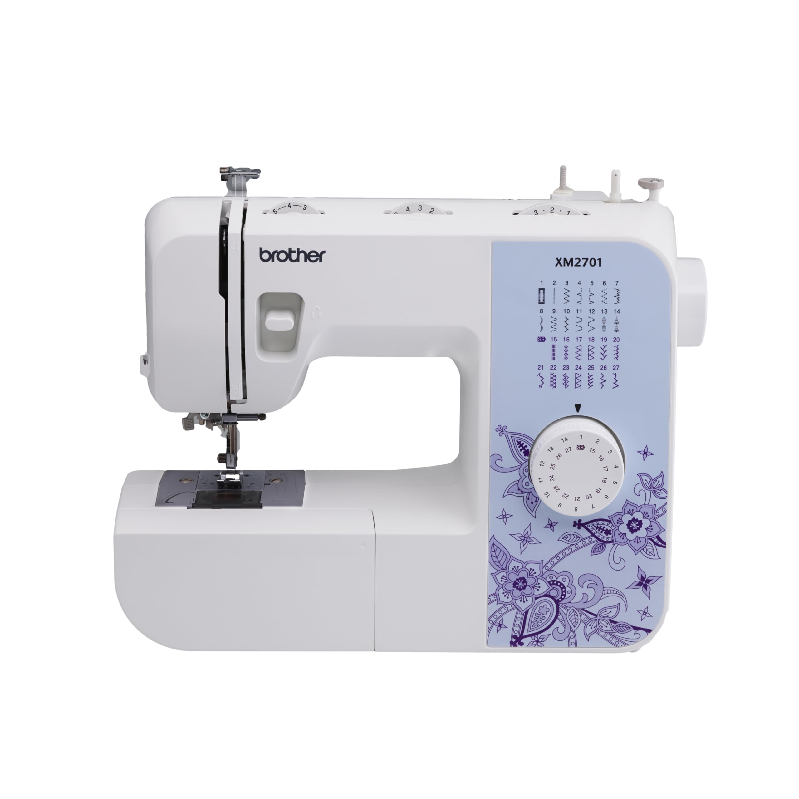 Brother XM2701 Lightweight Sewing Machine with 27 Built-in Stitches & 6 Presser Feet - Perfect for Beginners, Quilting, Dressmaking & DIY Projects