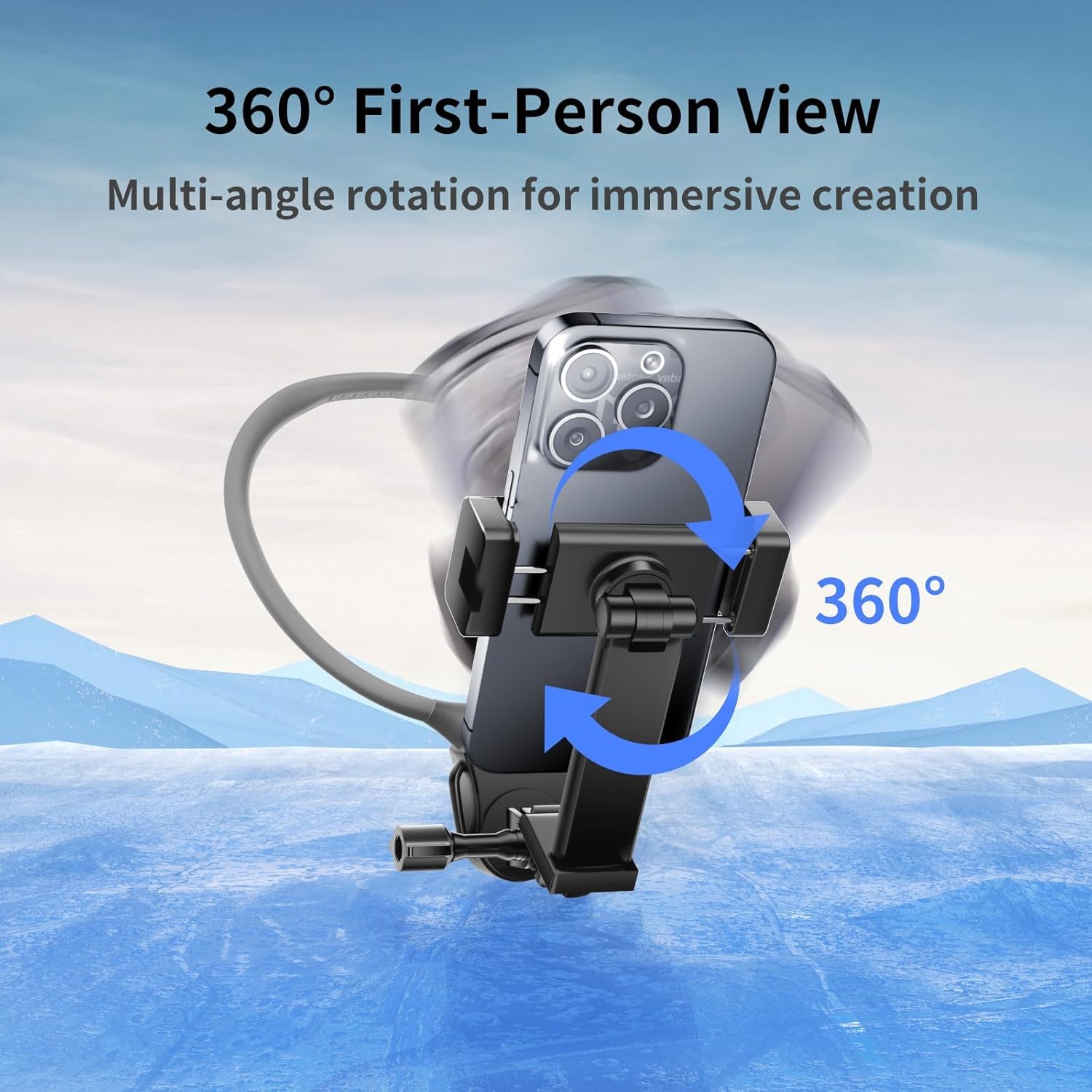 OBEST Neck Phone Holder with Chest Strap - Magsafe Compatible POV/Vlog Support for iPhone 15 14 13 Pro 12 Max - Perfect for Hands-Free Recording, Travel Vlogging & Outdoor Activities