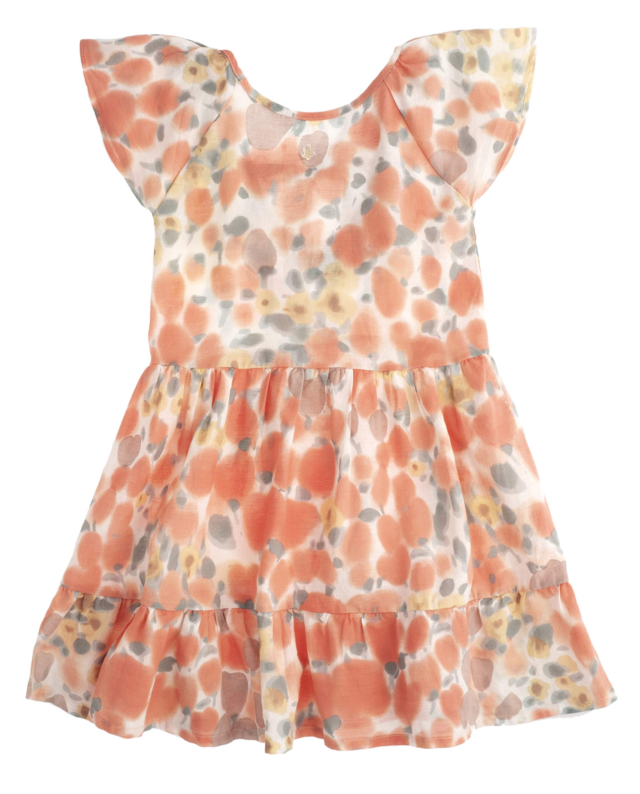 Vintage Floral Watercolor Dress for Girls - Toddler, Little Kids & Big Kids | Perfect for Parties, School & Special Occasions