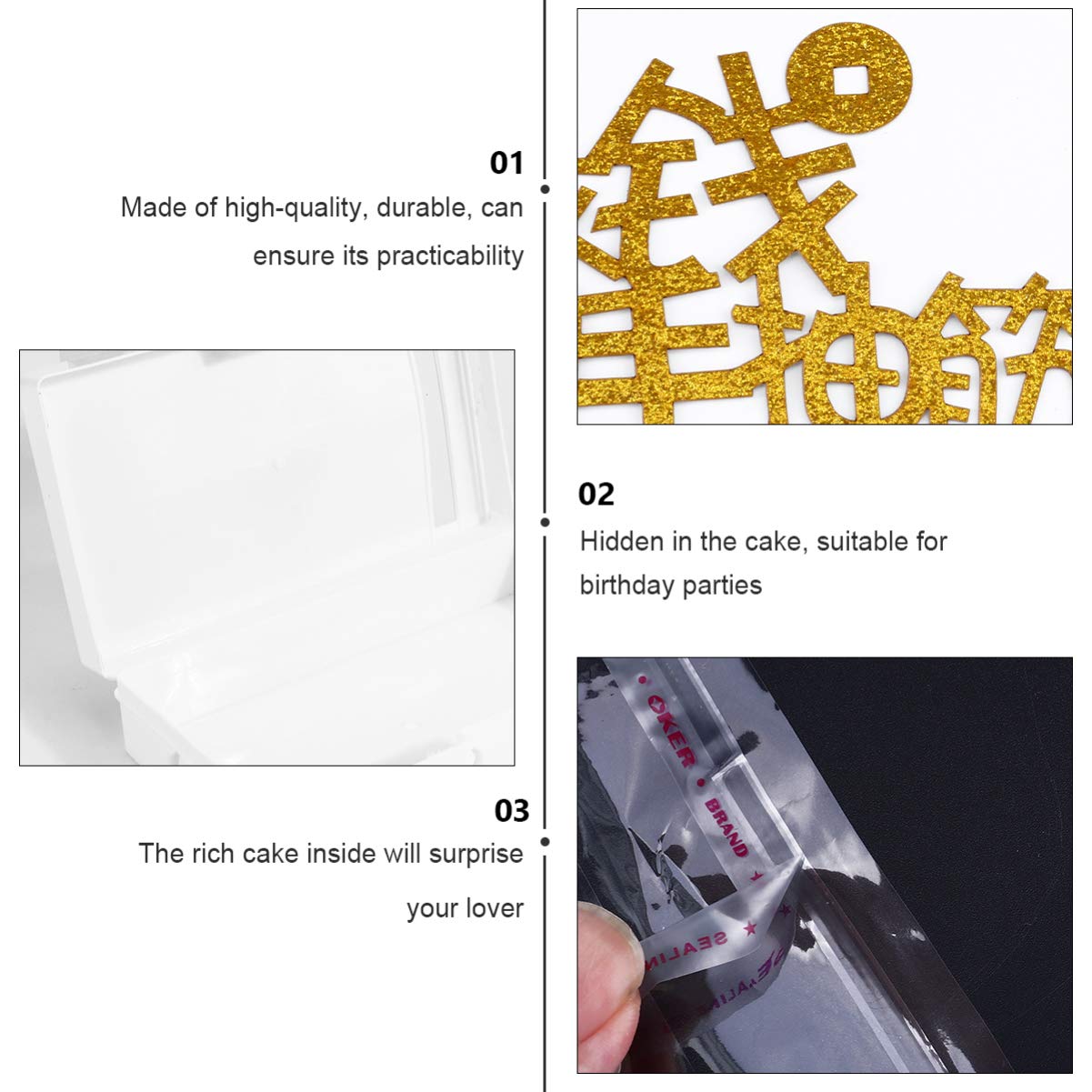 3 Sets Money Pulling Cake Accessories - Cake Money Box Mold, Cake Decorations & Props for Birthday Parties, Gender Reveals, Graduations & Special Events