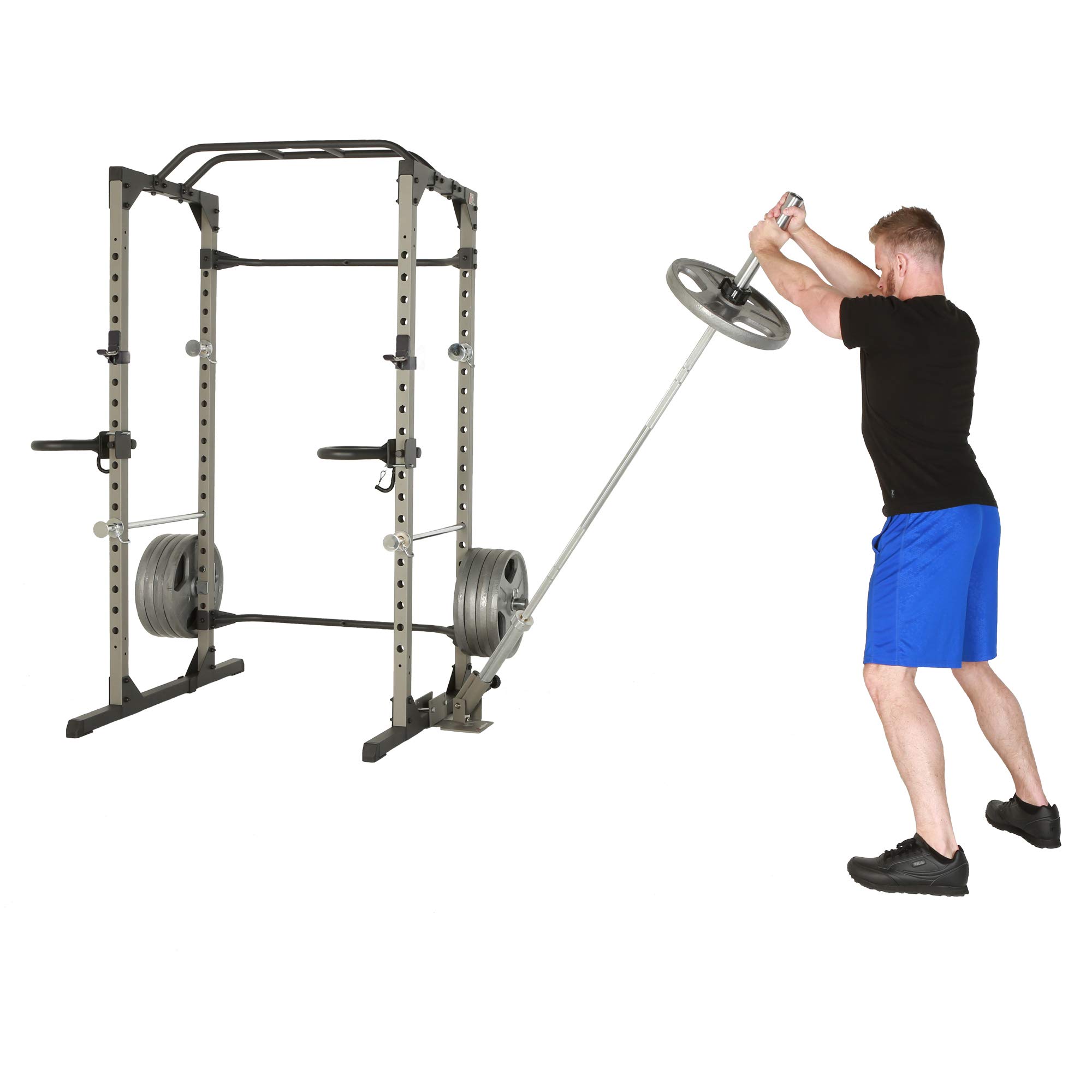 Fitness Reality Landmine Attachment - 360 Degree Rotation for 1” Standard & 2” Olympic Bars - Home Gym & Strength Training Equipment