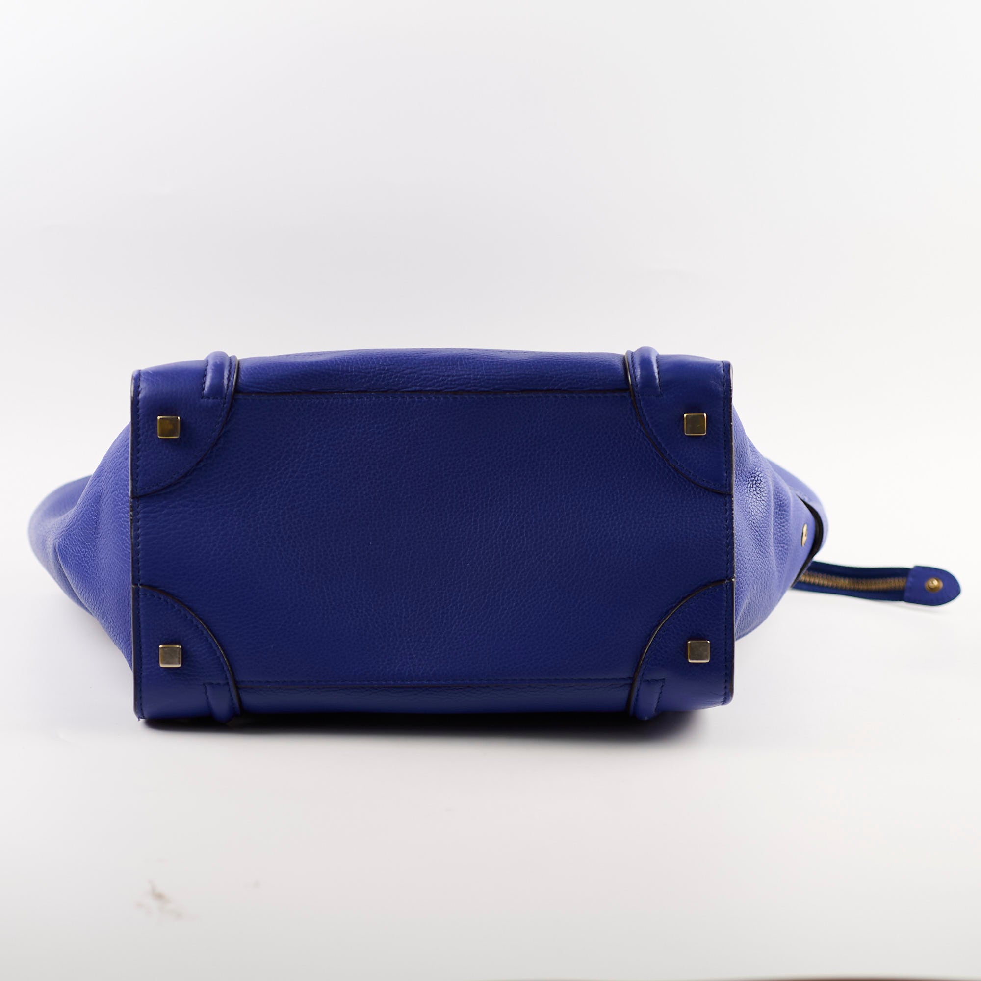 Celine Mini Luggage Bag in Blue | Genuine Leather Crossbody Handbag for Women | Perfect for Travel, Work & Everyday Use