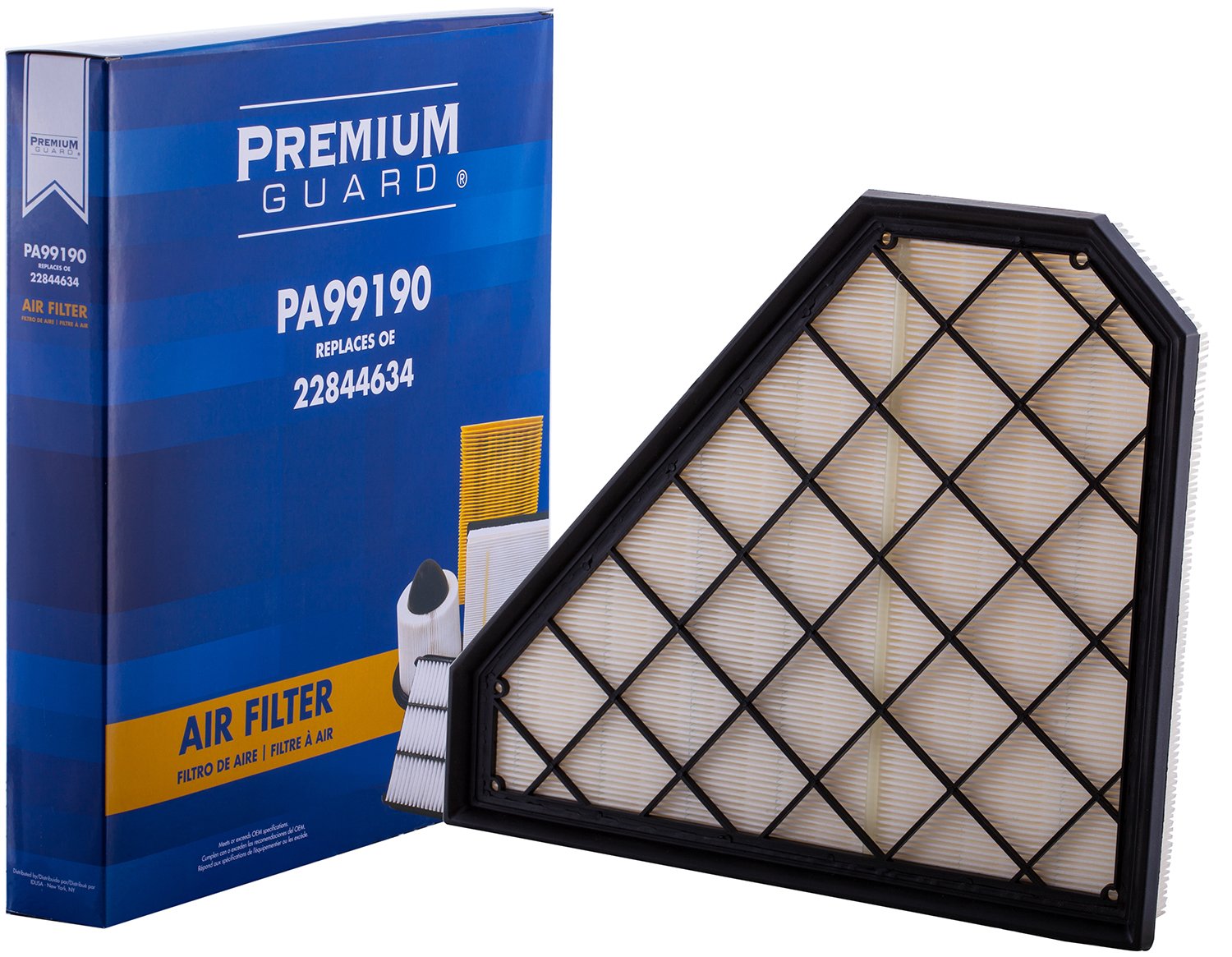PG Engine Air Filter PA99190 - Compatible with 2014-2018 Cadillac CTS | High Performance Replacement Air Filter for Improved Engine Efficiency & Fuel Economy | Perfect for City Driving & Highway Commutes