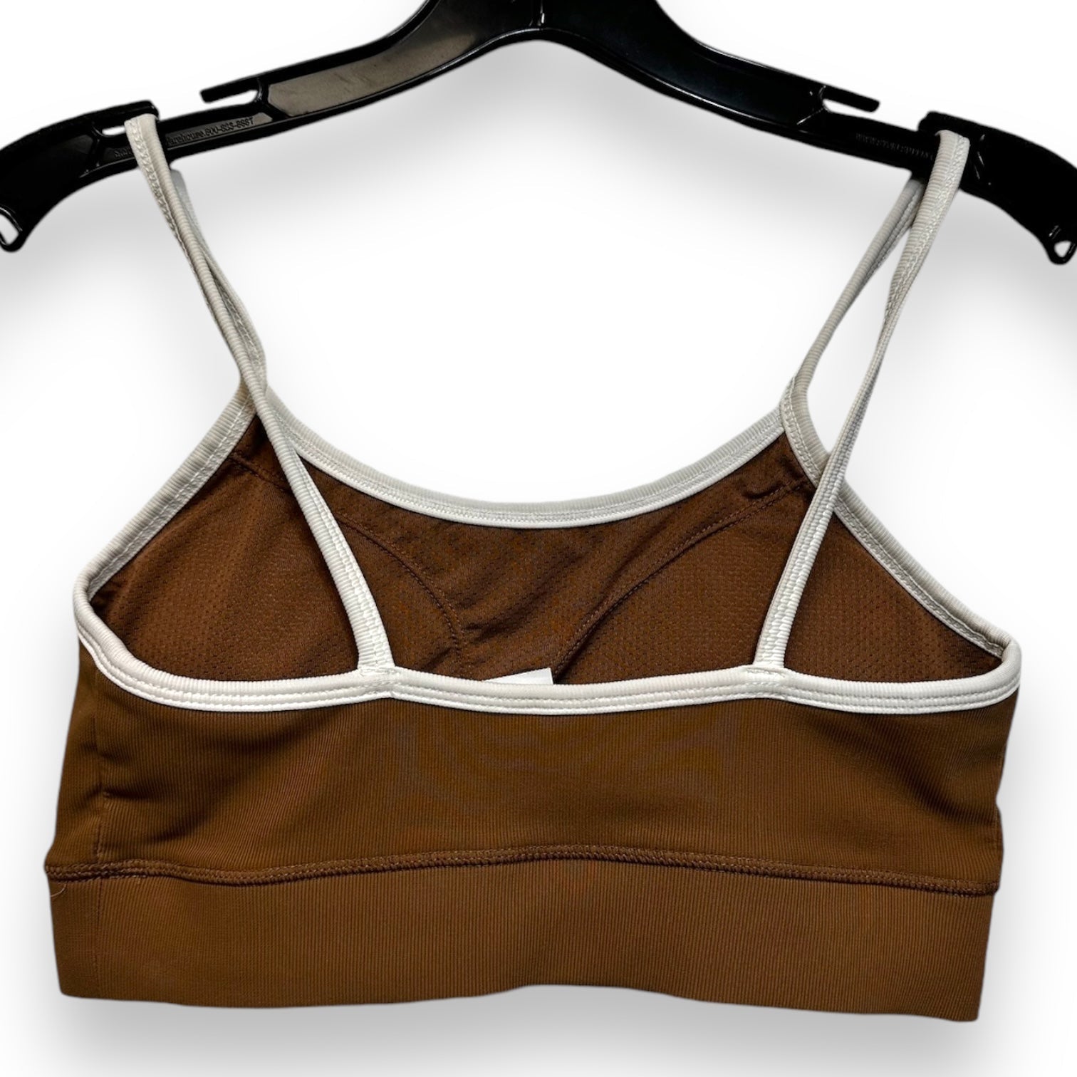 Kyodan Women's Athletic Sports Bra - Breathable Workout Bra for Running, Yoga & Gym - Size S in Tan