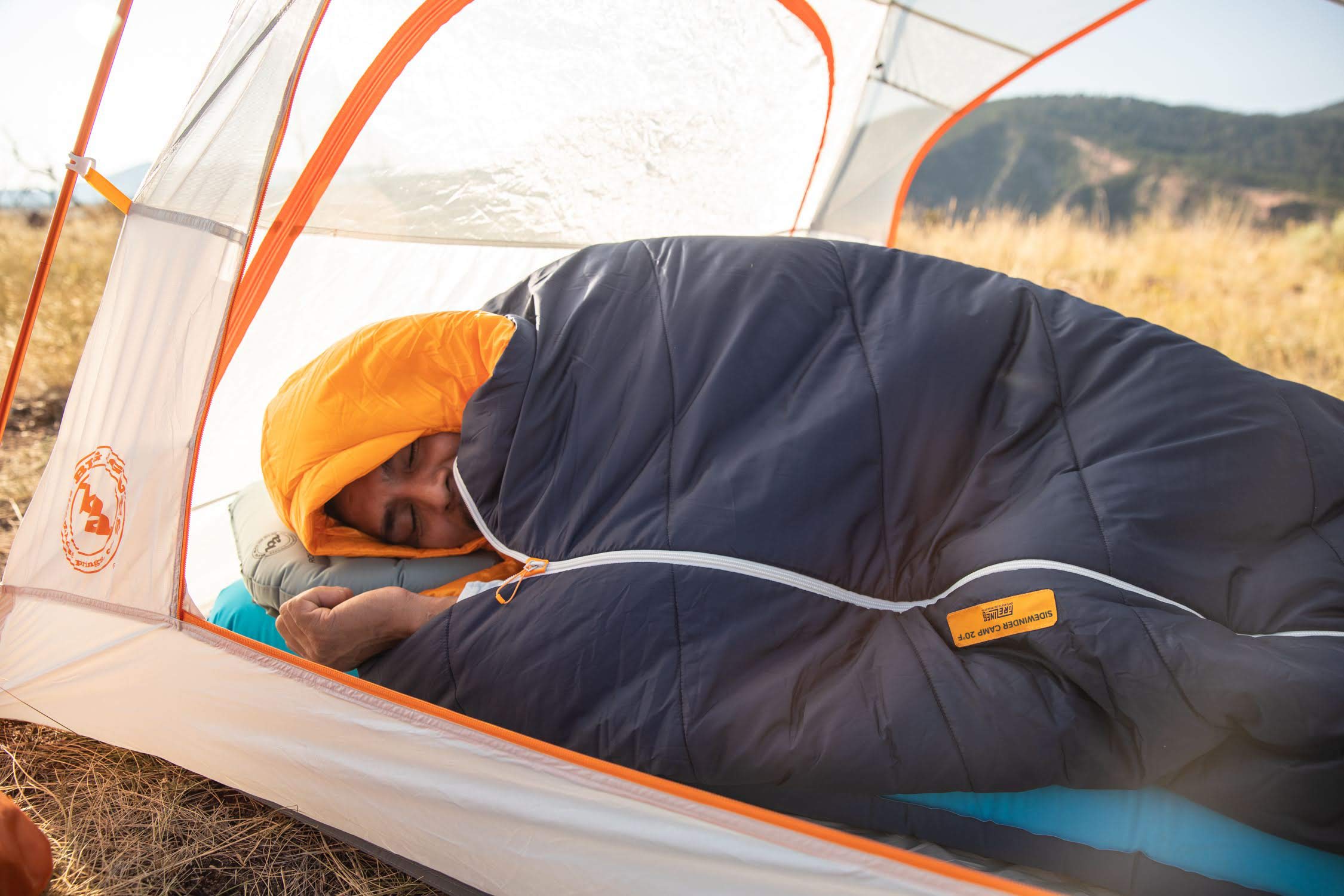 Big Agnes Sidewinder Camp Sleeping Bag - Lightweight & Waterproof for Backpacking, Hiking & Outdoor Adventures | 3-Season Comfort for Camping Trips