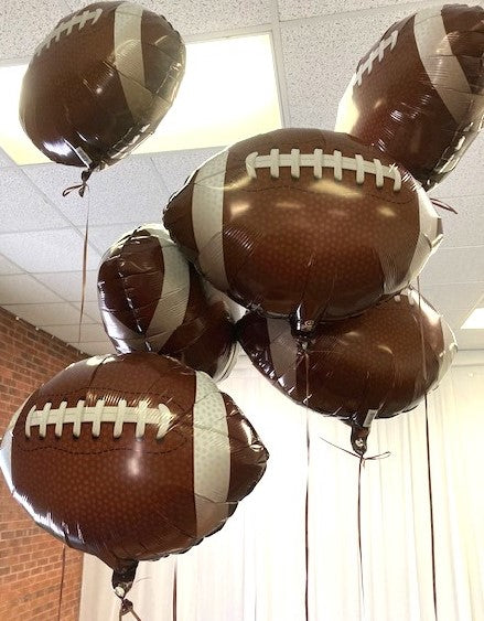 Premium Football Mylar Balloons - Standard Size 18 Inch for Birthday Parties, Sports Events & Game Day Decorations