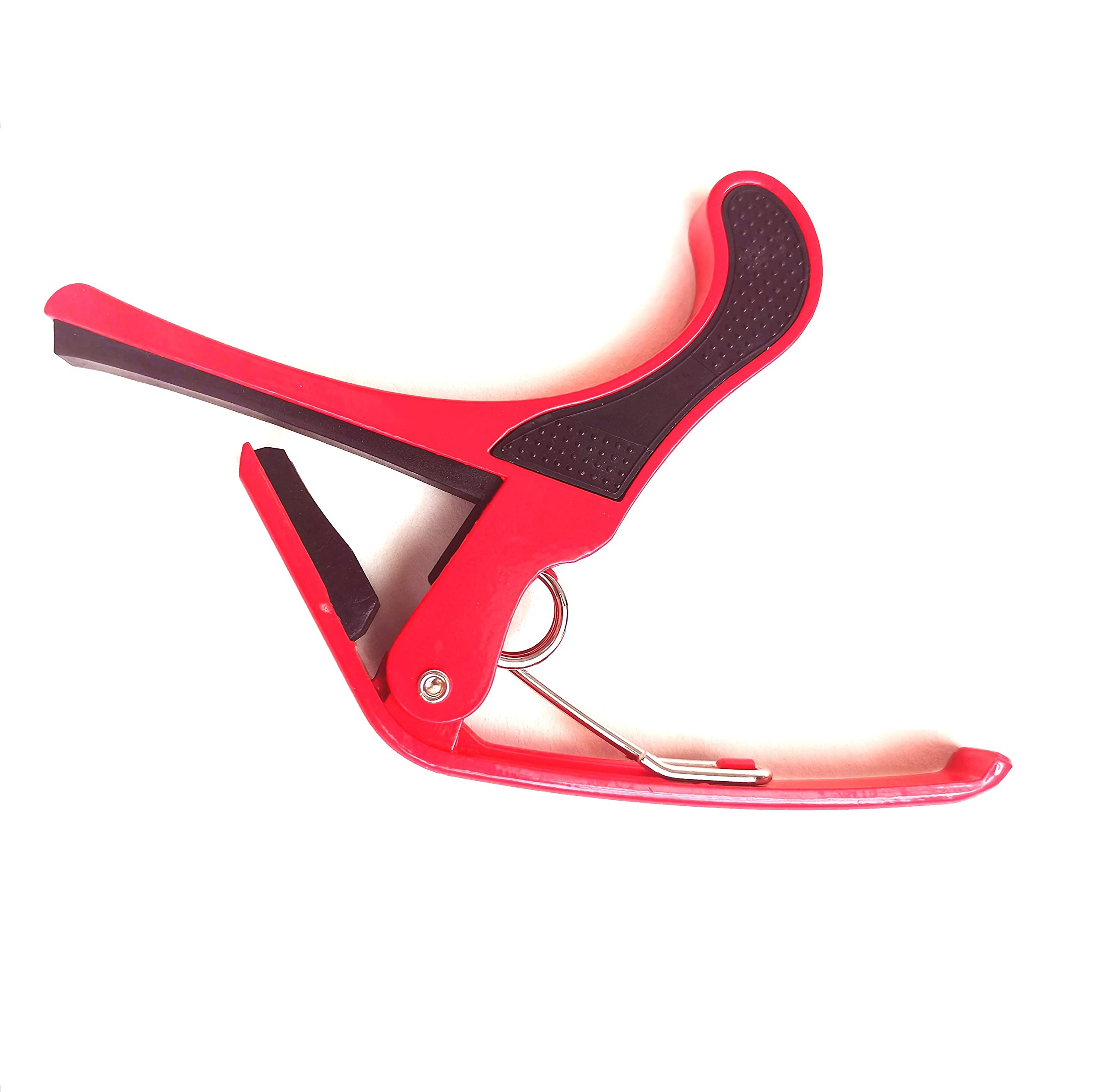 Professional Metal Capo for Acoustic & Electric Guitars & Bass - Red | Durable Guitar Accessory for Musicians & Performers | Perfect for Live Shows, Studio Recording & Practice Sessions