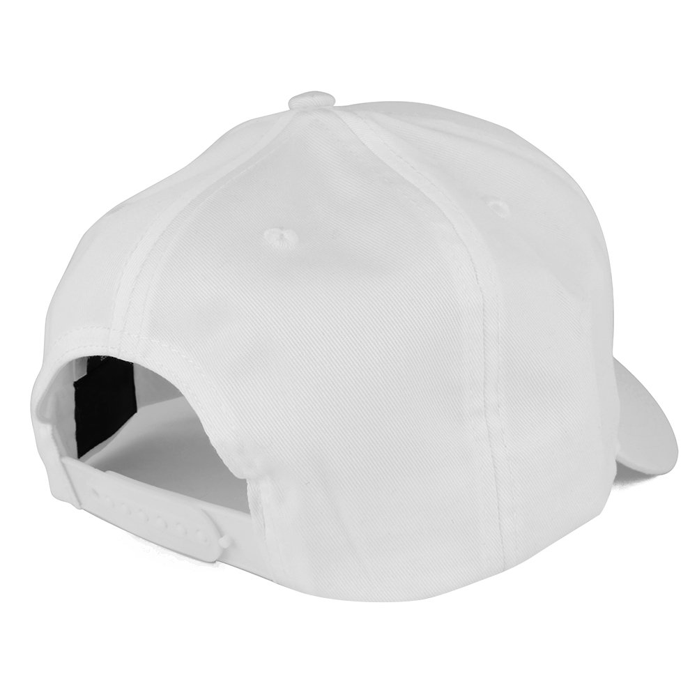 USA Flag Embroidered Snapback Cap - White for Patriotic Outfits