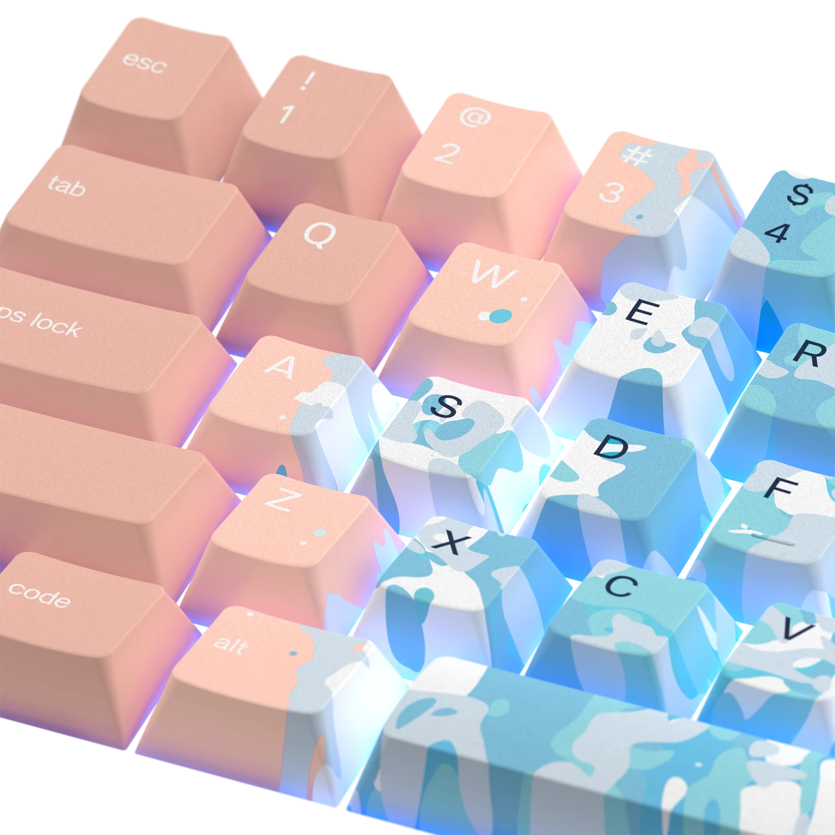 High Tide Keycaps for Mechanical Keyboards - Custom Cherry MX Keycaps for Gaming & Typing - Perfect for PC, Mac & Laptop Keyboards