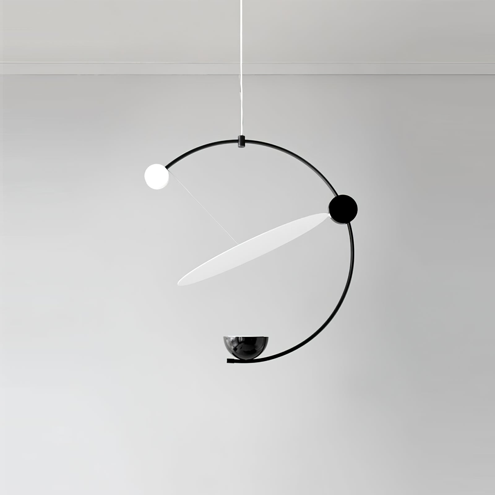 Mira Balance Pendant Lamp - Modern Scandinavian Hanging Light Fixture for Dining Room, Kitchen Island, or Bedroom Decor | Adjustable Height & Sleek Design