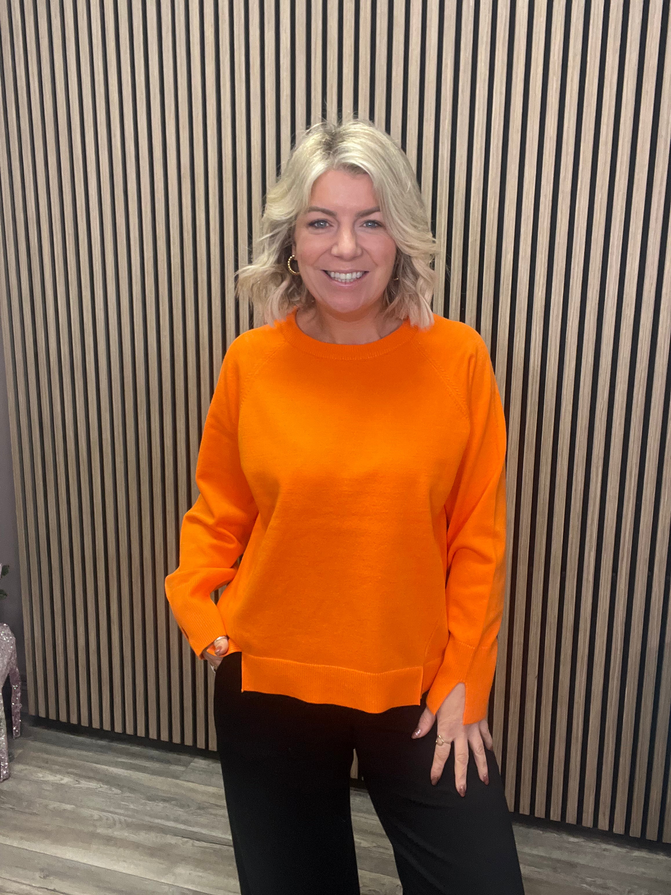 Boston Jumper Sweater (Orange) - Cozy Pullover for Men & Women - Perfect for Casual Wear, Fall & Winter Outfits