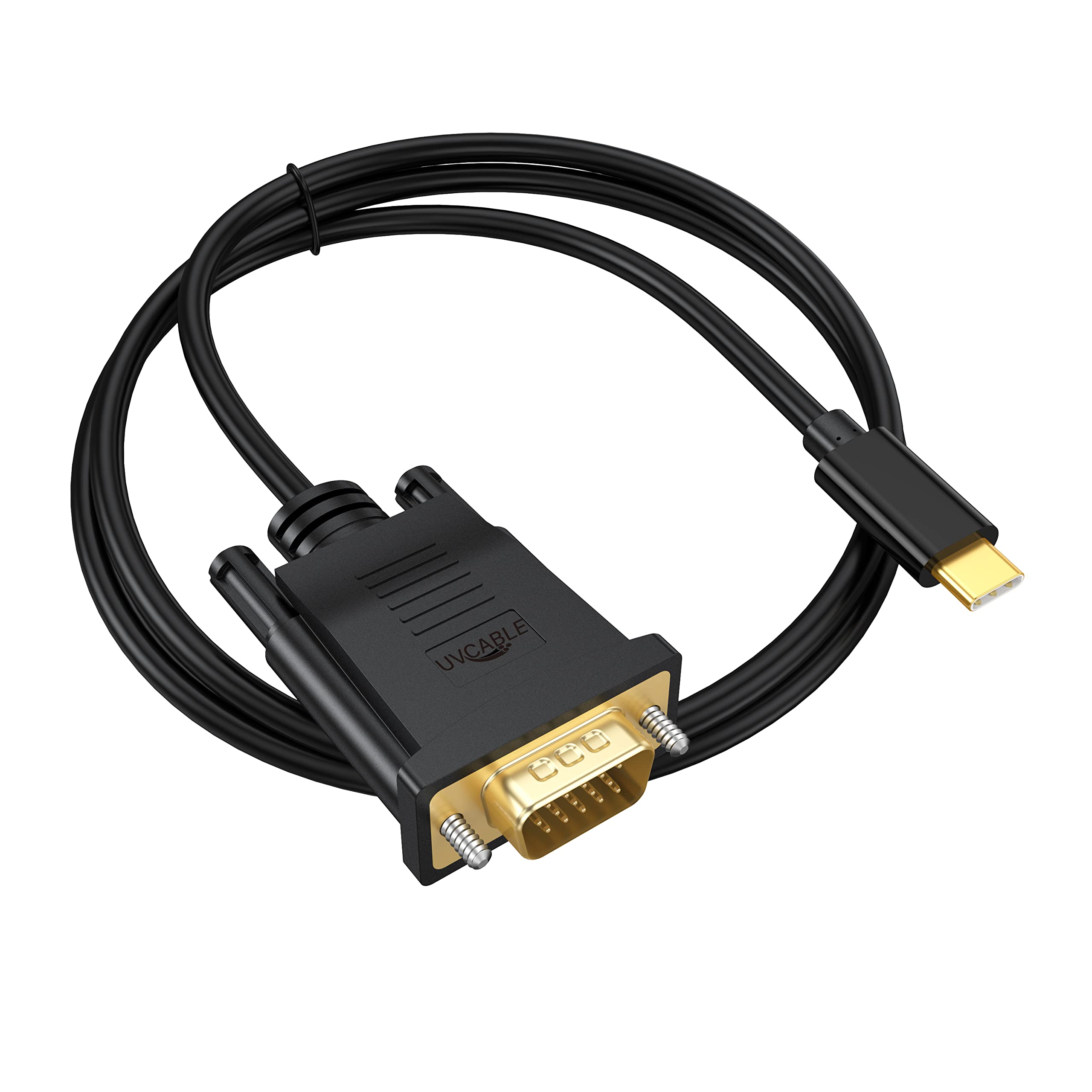 10FT USB C to VGA Cable - Thunderbolt 3/4 Compatible - Works with MacBook Pro, iPad Pro, iPhone 15 Pro/Max, Galaxy S20-S24, Surface, XPS - Ideal for Presentations, Monitor Extensions & Home Office Setup