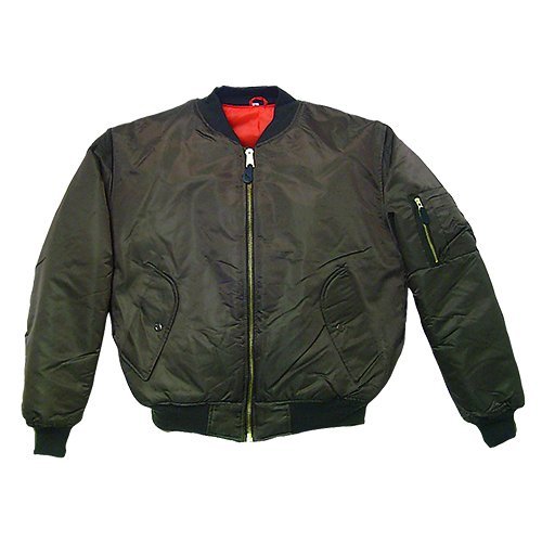 Fox Outdoor Products MA-1 Flight Jacket - Men's Bomber Jacket, Lightweight & Water-Resistant, Military Style Aviator Coat for Outdoor Adventures & Casual Wear