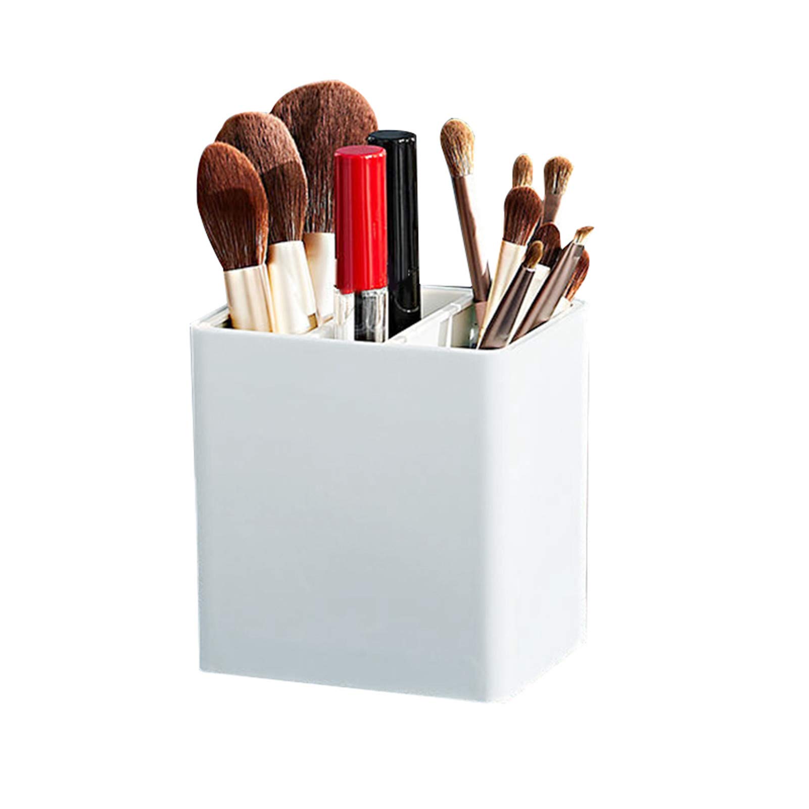 VELIHOME Portable Makeup Brush Storage Box - 12 Brush Holder Organizer with Lid | 2-in-1 Dustproof Cosmetic Brush Case for Travel & Home Organization | Perfect for Makeup Artists & Beauty Enthusiasts