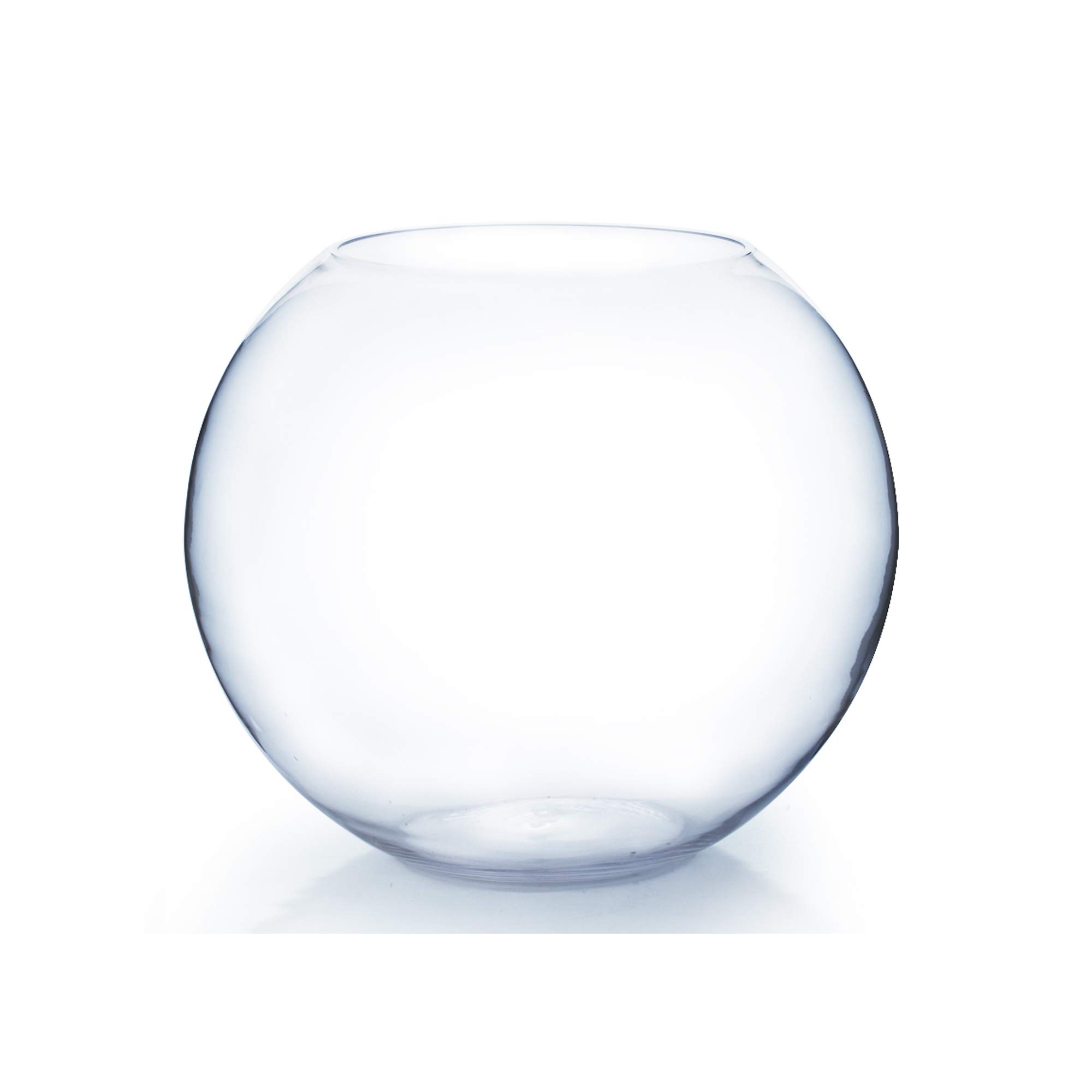 WGV 19-Inch Large Glass Vase - Clear Round Bubble Vase for Flowers, Centerpiece, Home Decor | 16