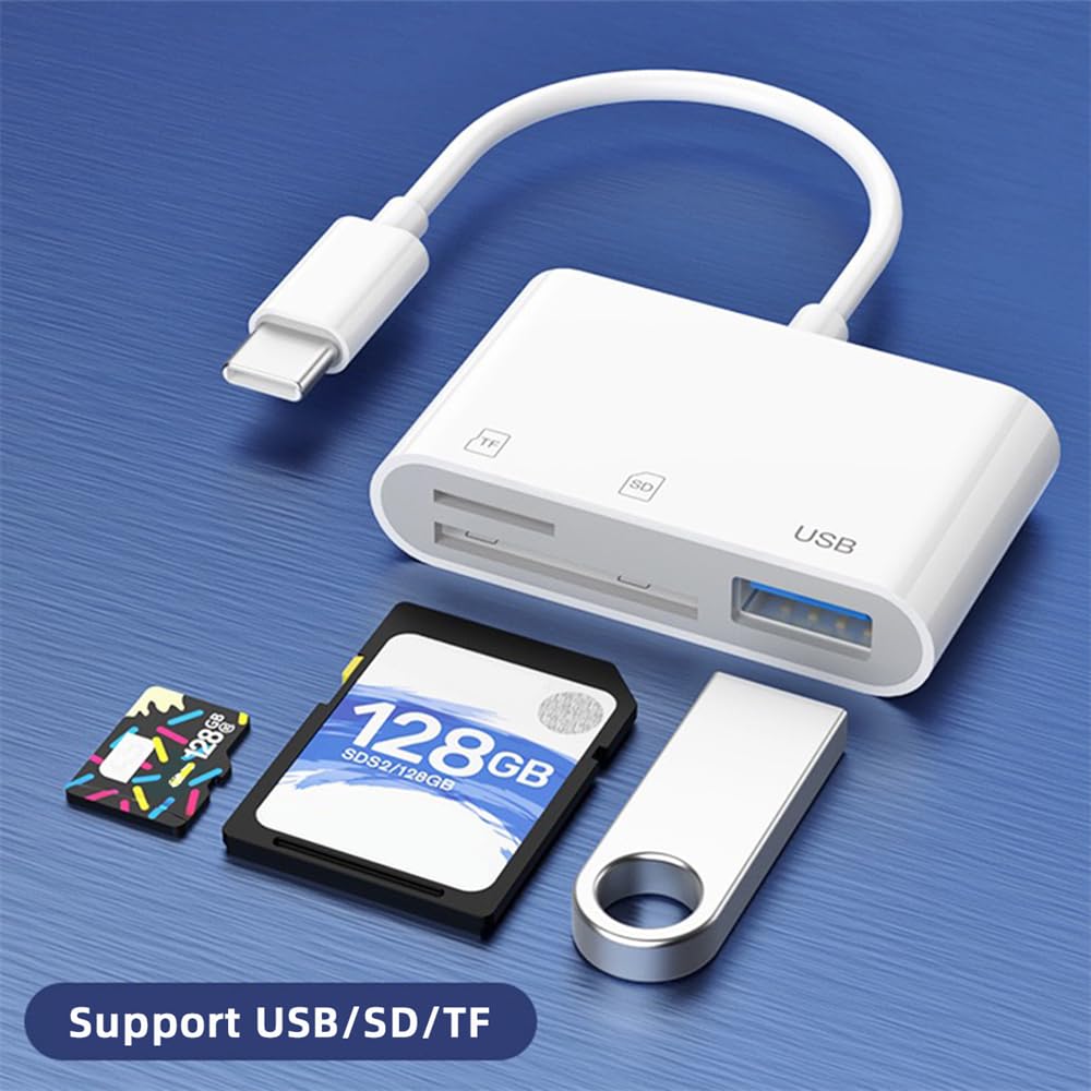 USB-C to Micro SD Card Reader - Compatible with MacBook, Phone, Tablet for Fast Data Transfer