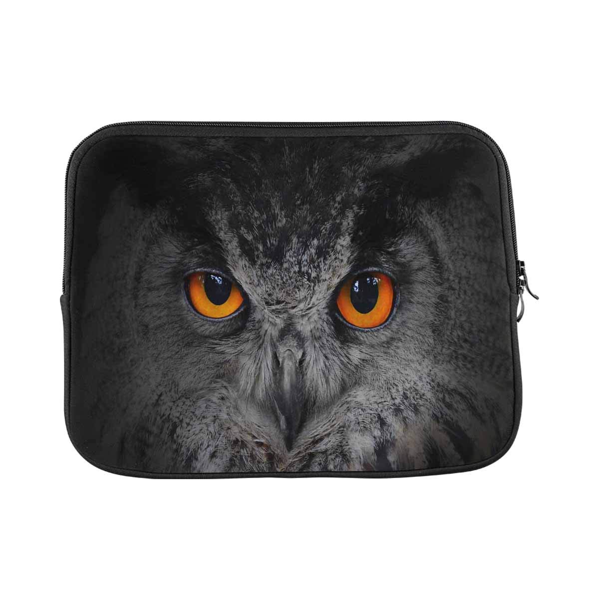 INTERESTPRINT 14 Inch Laptop Sleeve Bag - Owl Pattern Protective Case for MacBook, Notebook & Ultrabook (Fits 14-14.1 Inch) | Perfect for Work, School & Travel