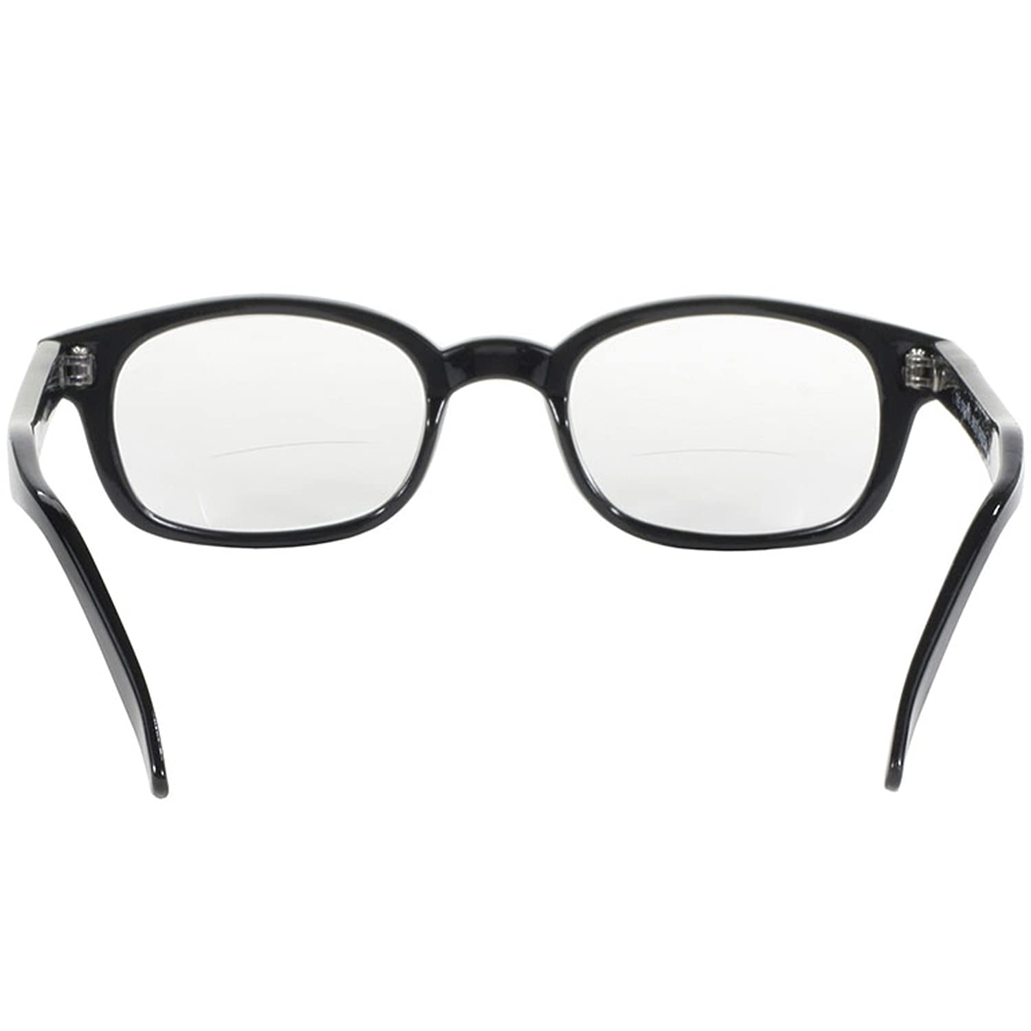 Pacific Coast Sunglasses X-Kd Readerz Clear Lens 1.50 Rectangular Reading Glasses - Black Frame (55mm Lens Width, 60mm Temple Length) - Perfect for Reading, Computer Use & Outdoor Activities
