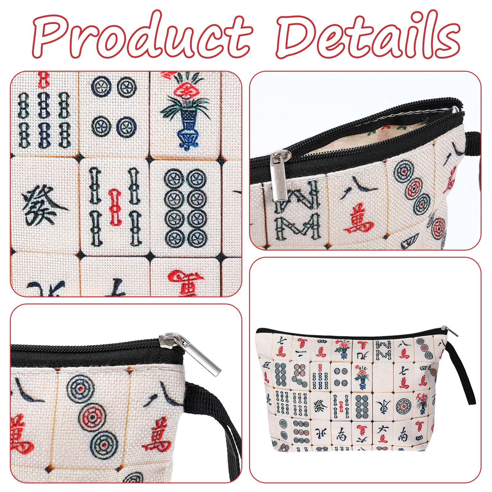 Premium Mahjong Bag for Women - Elegant Travel & Storage Organizer for Mahjong Tiles | Perfect Gift for Mahjong Players, Lovers, Mom & Grandma | Birthday, Game Nights & Travel Accessories