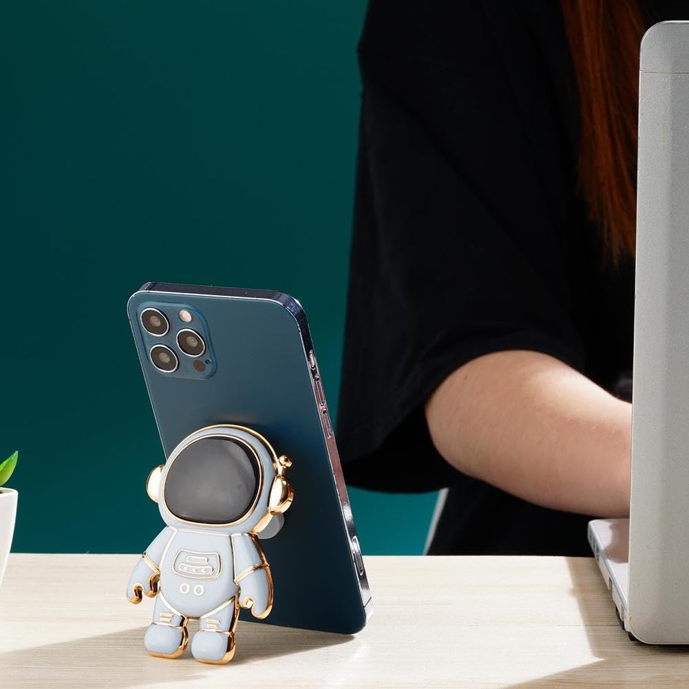 Adjustable Astronaut Phone Stand Holder - Hidden Kickstand for Desk, Tablet & Cell Phone | Cute Gift for Women & Girls | Perfect for Office, Home & Travel Use
