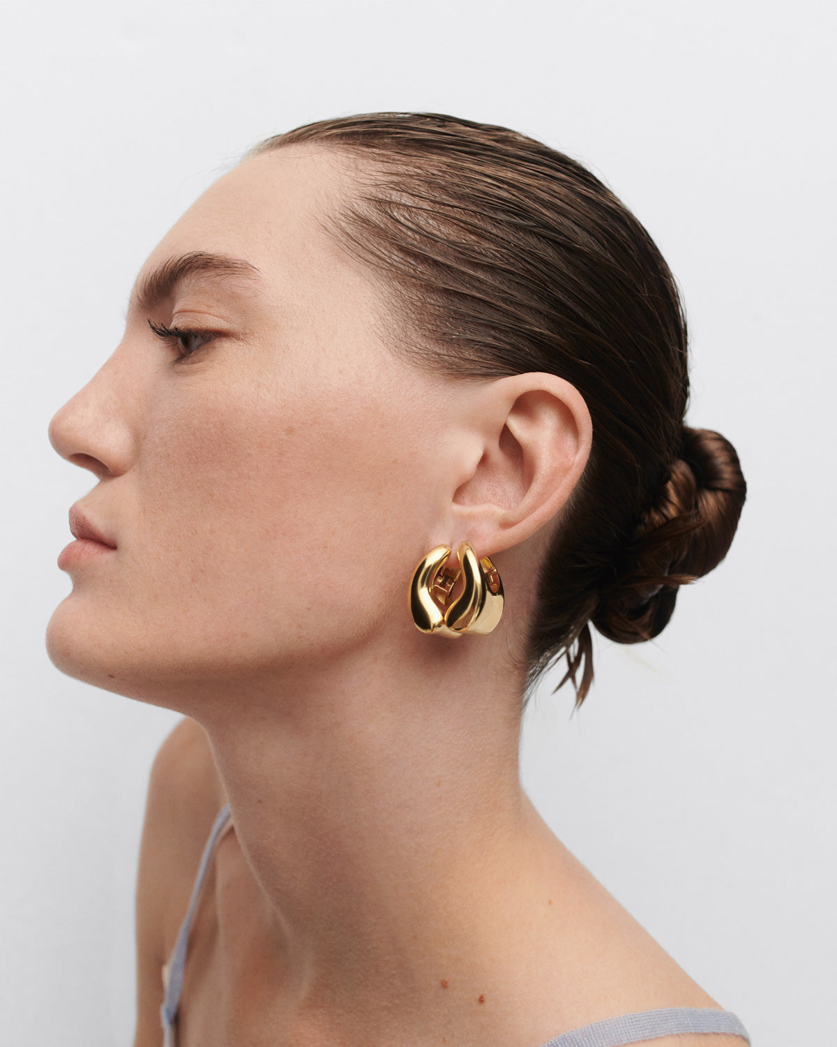GRID Ibiza Hoops - Trendy Gold Hoop Earrings for Women, Minimalist Dainty Jewelry Gift for Her | Perfect for Everyday Wear, Parties & Special Occasions