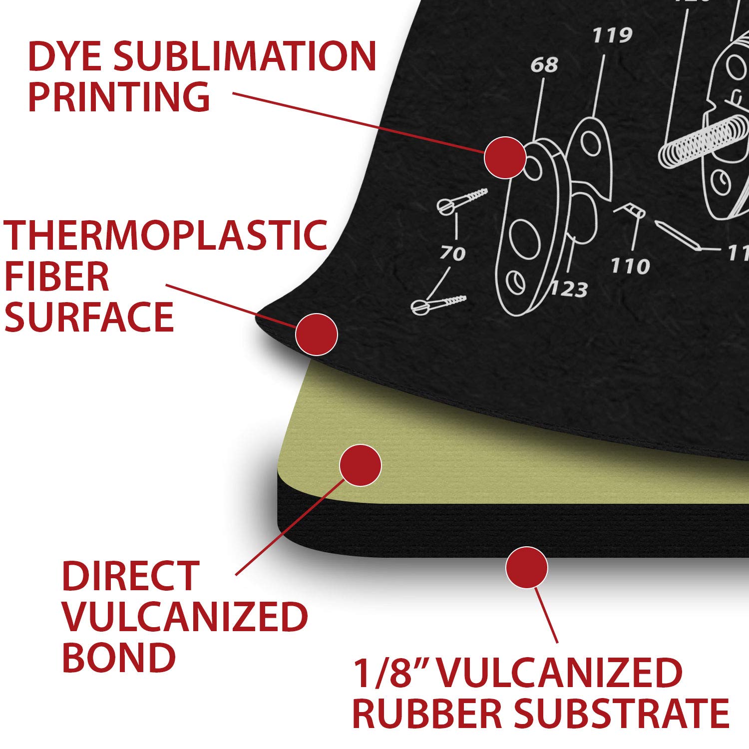 TekMat Gun Cleaning Mat for 1911 Pistols - Non-Slip Work Surface for Firearm Maintenance & Gun Accessories Organization | Perfect for Shooting Range, Home Gunsmithing & Tactical Gear Storage