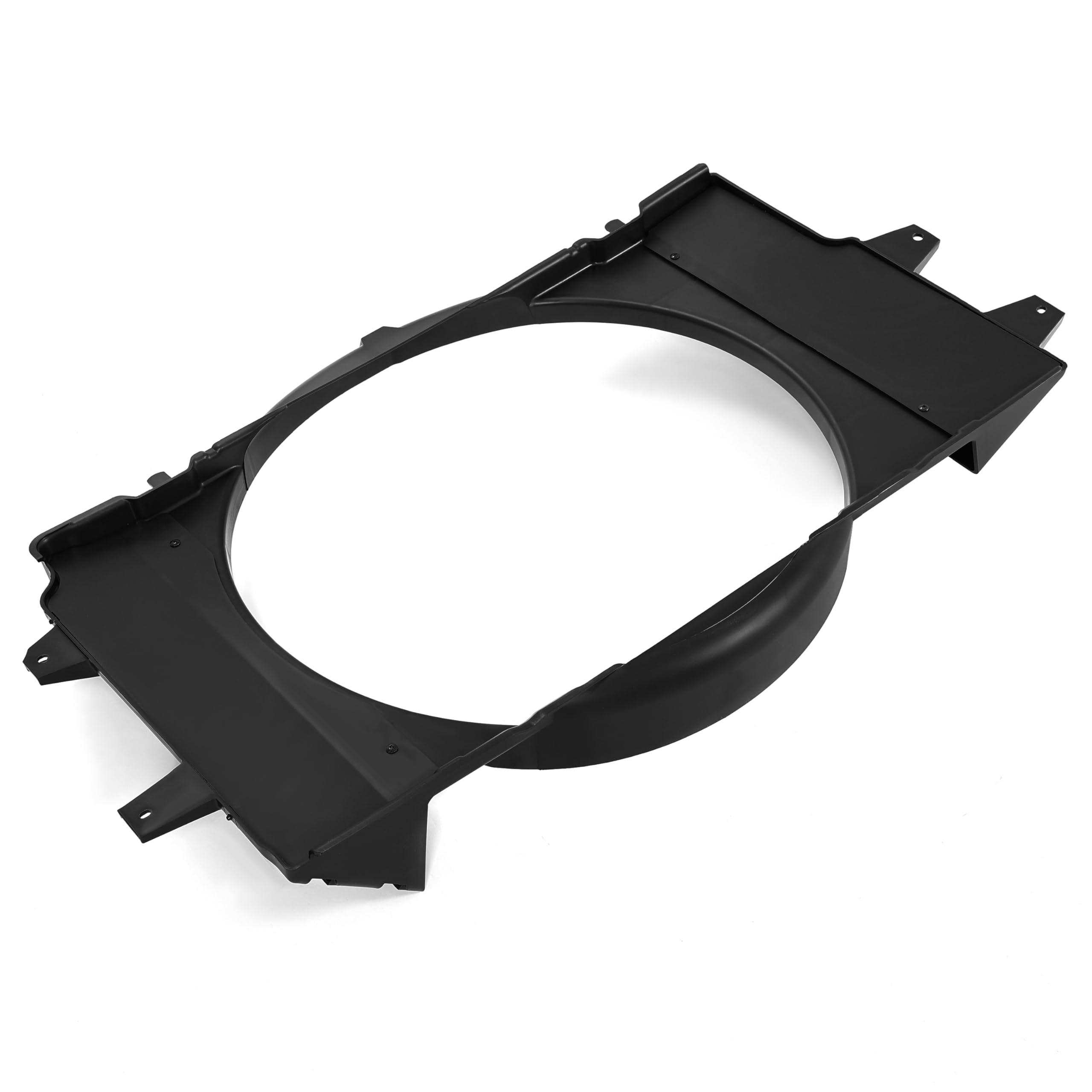 HECASA Replacement Fan Shroud for 1994-2002 Dodge Ram 2500 3500 - Compatible with 52028003AB - Durable Glass Fiber Reinforced Polypropylene Radiator Cooling Fan Cover (Black) - Perfect for Engine Cooling System Maintenance & Repair