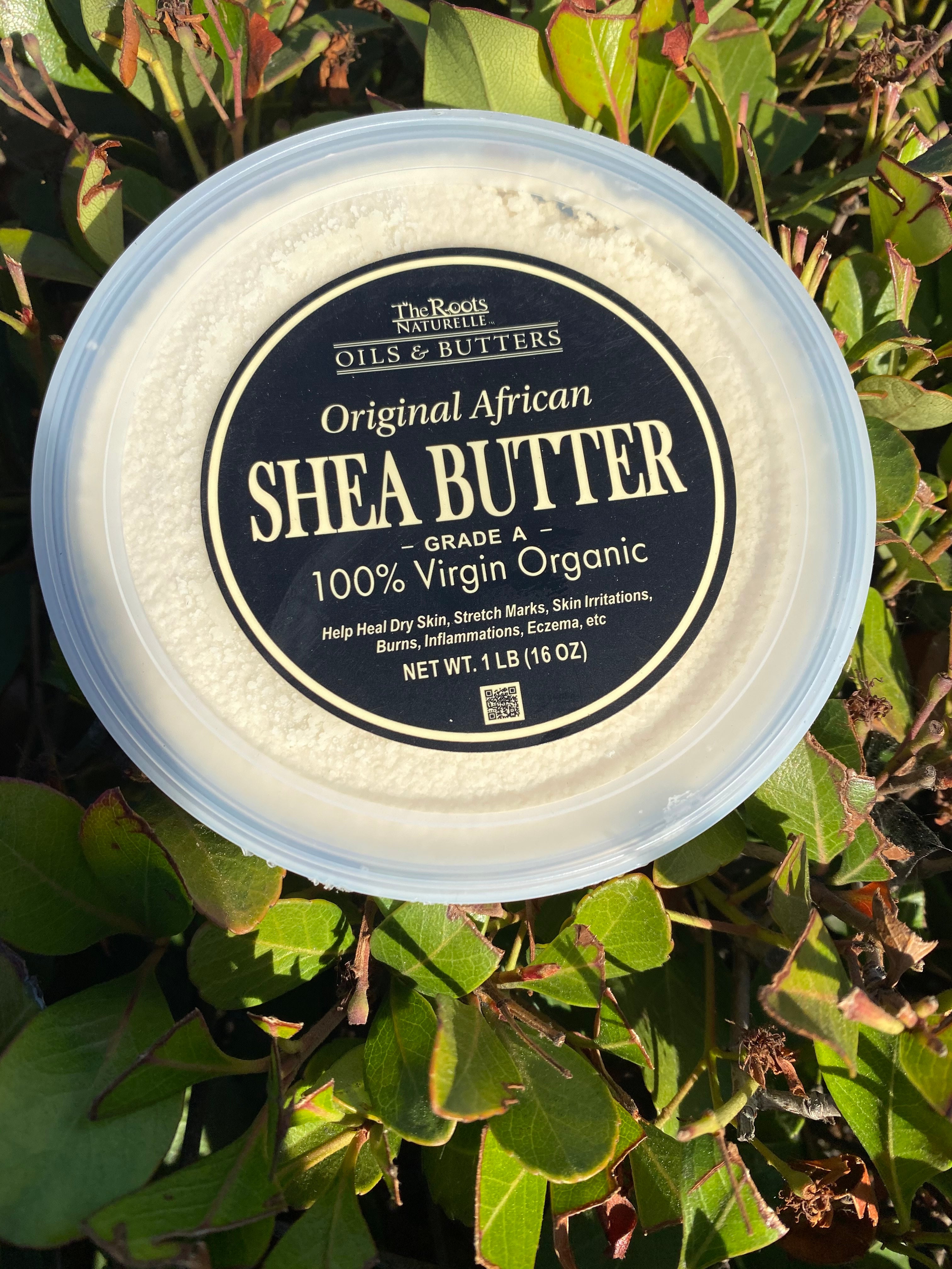 100% Pure Natural African Shea Butter - 16oz (1LB) for Skin & Hair Care - Deep Moisturizing for Dry Skin, Eczema & Natural Hair Treatment - Unrefined Raw Shea Butter for DIY Beauty Products & Massage