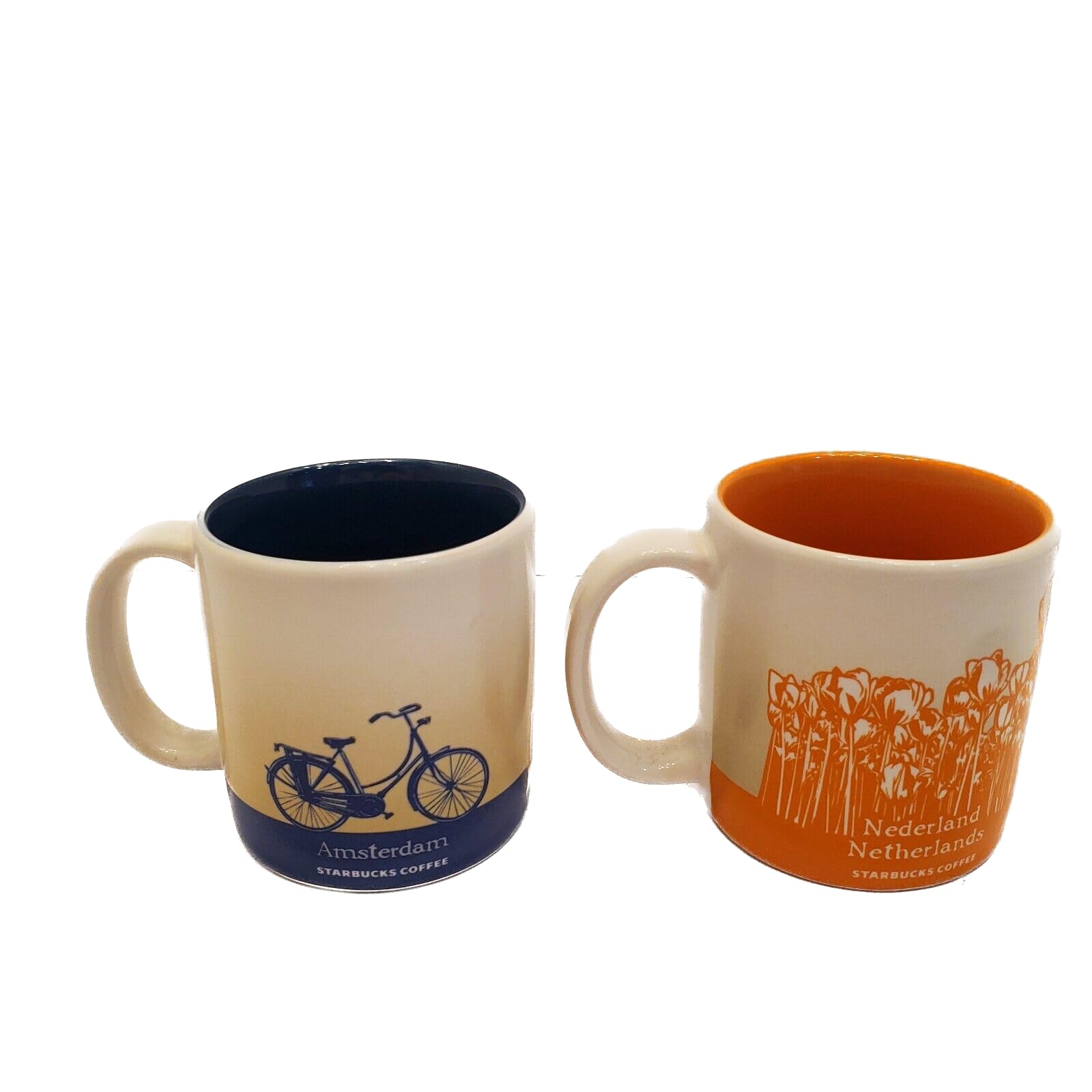 Starbucks Demitasse Mugs - Collectible Dutch Amsterdam Design Coffee Cups - Perfect for Espresso, Tea & Home Decor Gifts