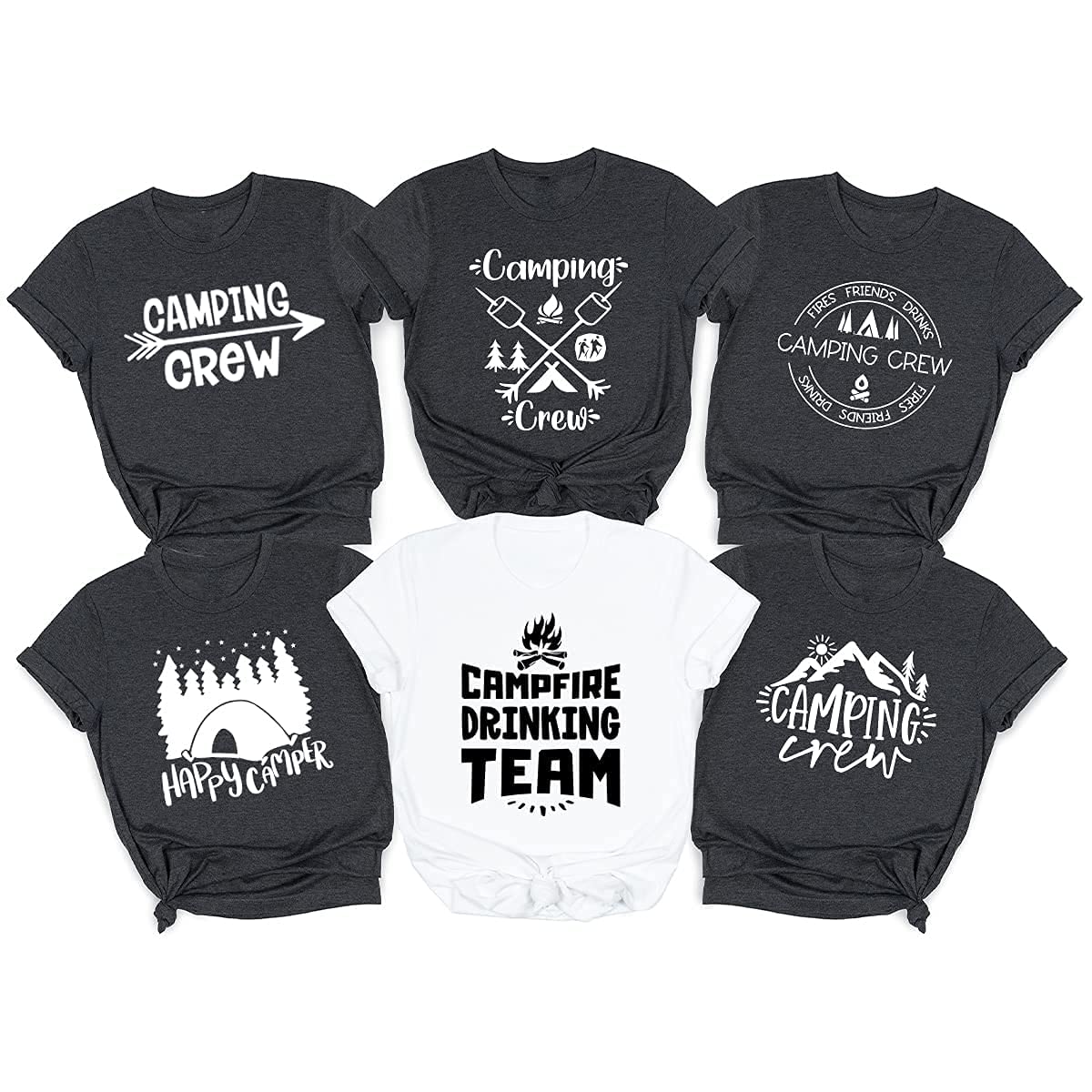 Custom Camping Shirts for Groups & Families - Personalized Nature Lover Tees for Campfire Gatherings, Team Outings & Outdoor Adventures | Perfect for Family Reunions, Hiking Trips & National Park Visits