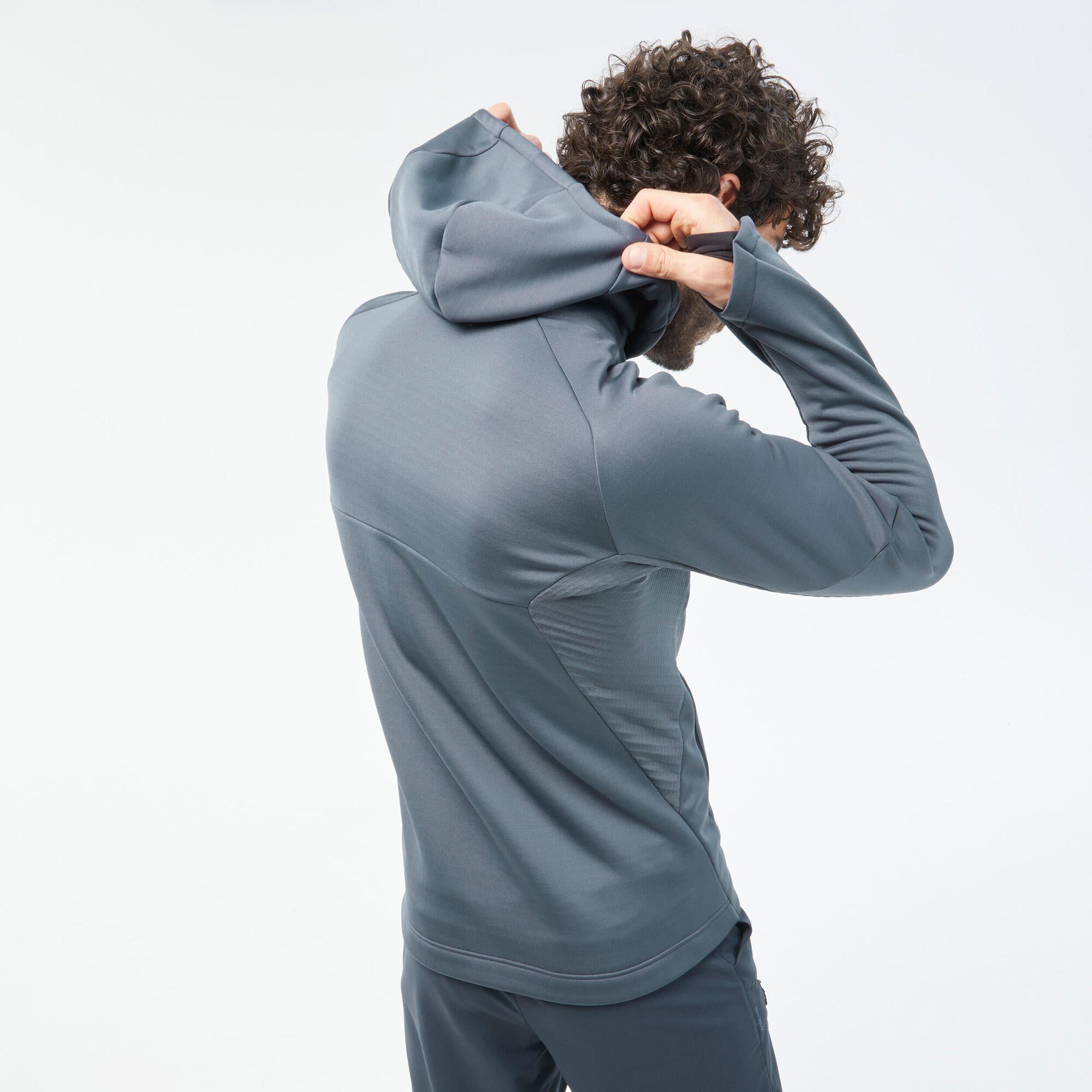 Quechua Men's MH520 Hooded Fleece Jacket for Hiking & Outdoor Adventures - Warm & Comfortable for Camping, Trekking & Winter Sports