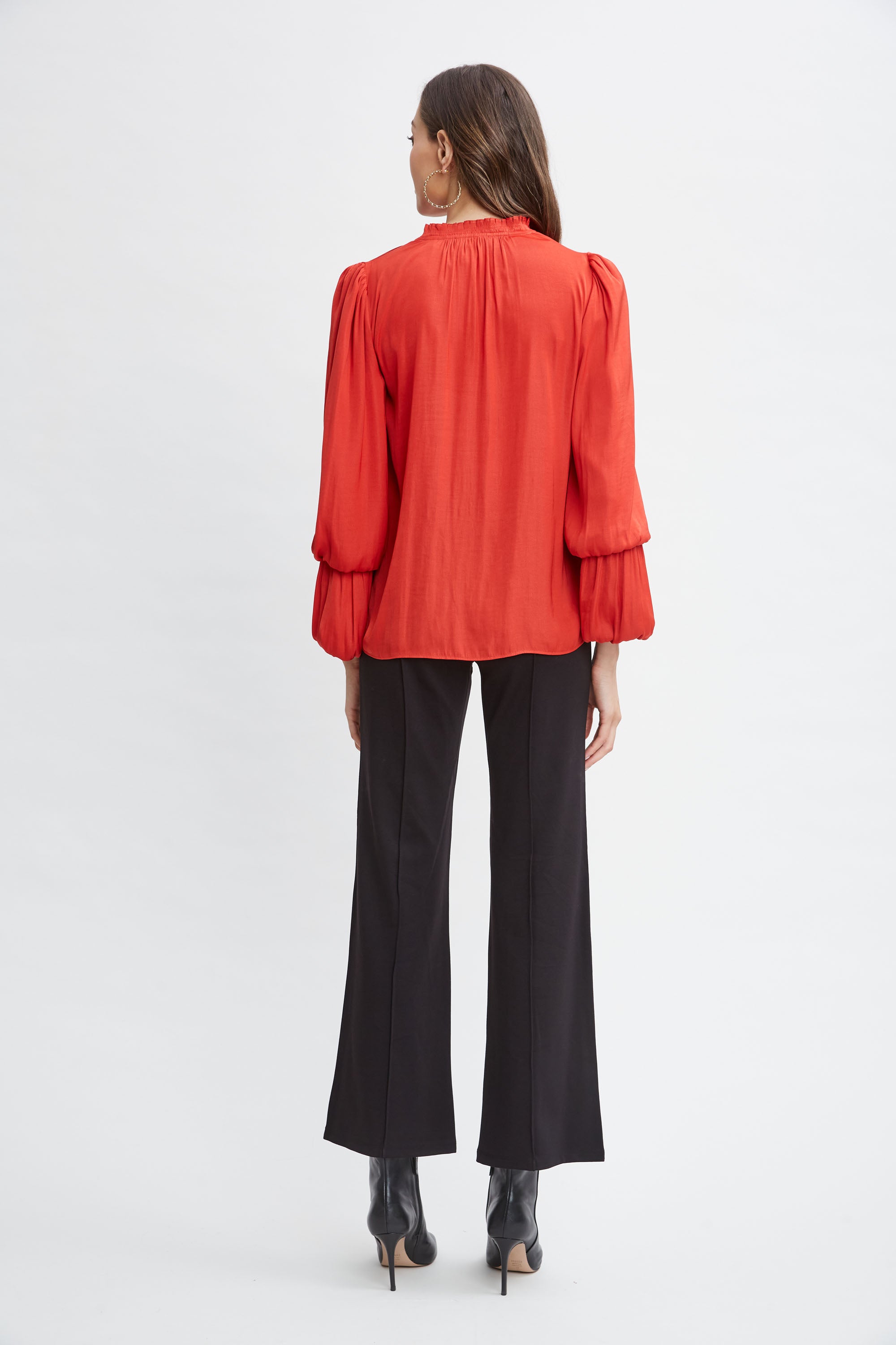 T Tahari Airflow Split Shirt for Women - Breathable Comfort Stretch Blouse for Work & Casual Wear | Office, Travel & Everyday Outfits