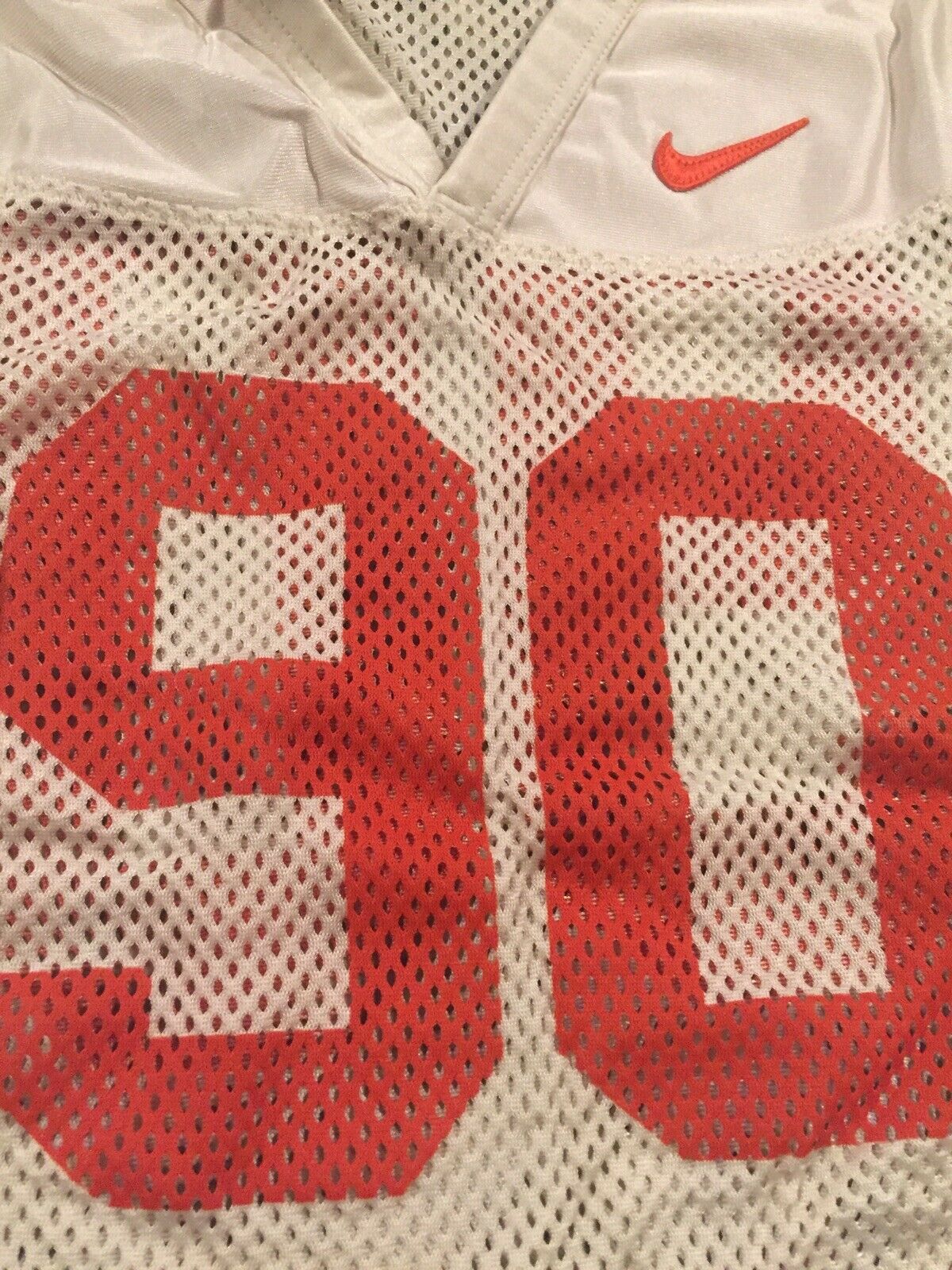 Shaq Lawson Clemson Tigers Authentic #90 Game-Worn White Football Jersey - 2015-17 Seasons - Size 3XL - Collectible Memorabilia for Die-Hard Fans & Sports Enthusiasts - Perfect for Game Day, Tailgating, and Display in Your Man Cave