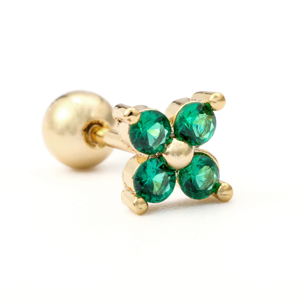20G Cartilage Tiny Stud Earrings for Women - Flat Back Helix Earrings for Piercing | EGD0171 | Perfect for Daily Wear, Parties & Gifts