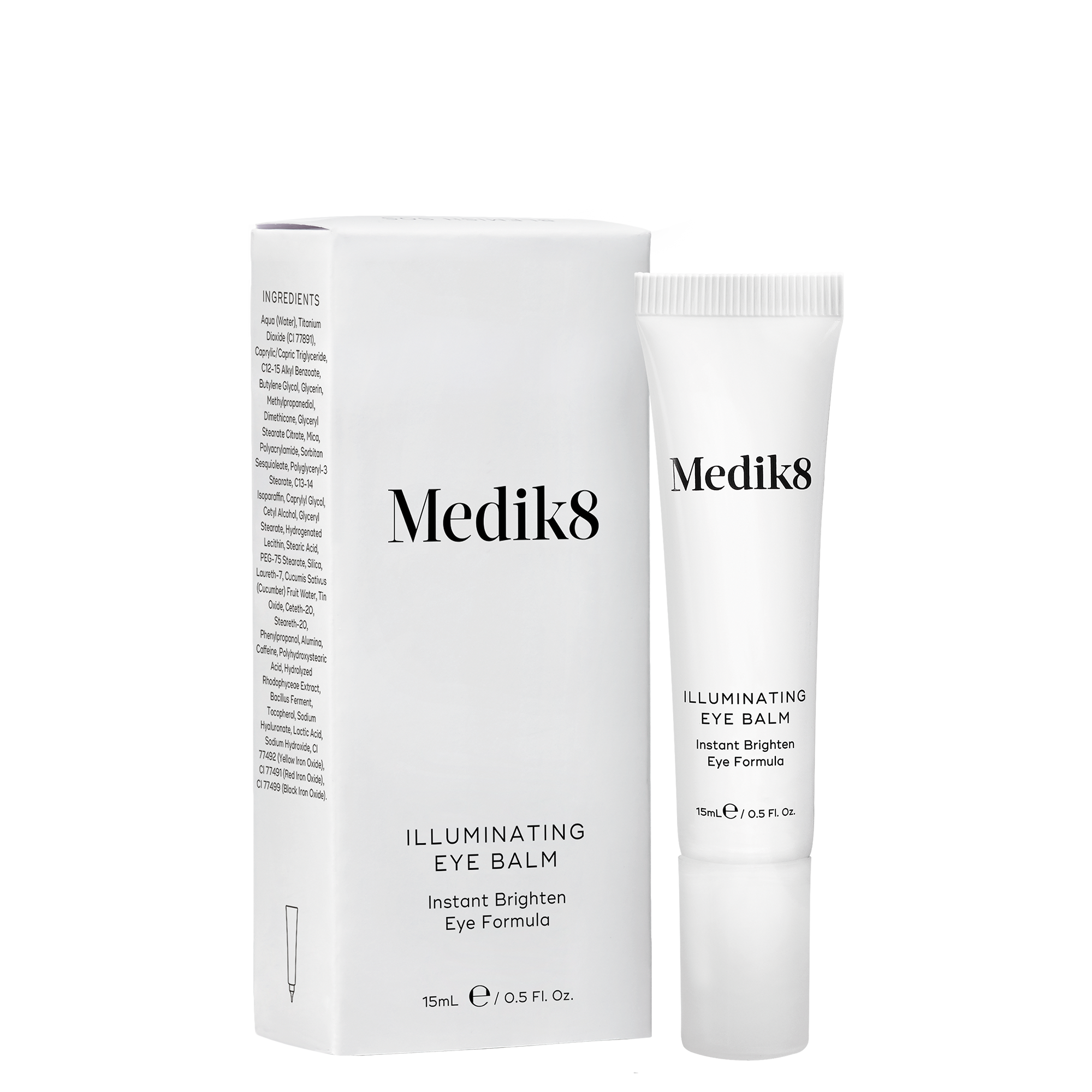 Medik8 Illuminating Eye Balm - Brightening & Hydrating Under Eye Treatment for Dark Circles & Puffiness | Perfect for Morning & Night Skincare Routine