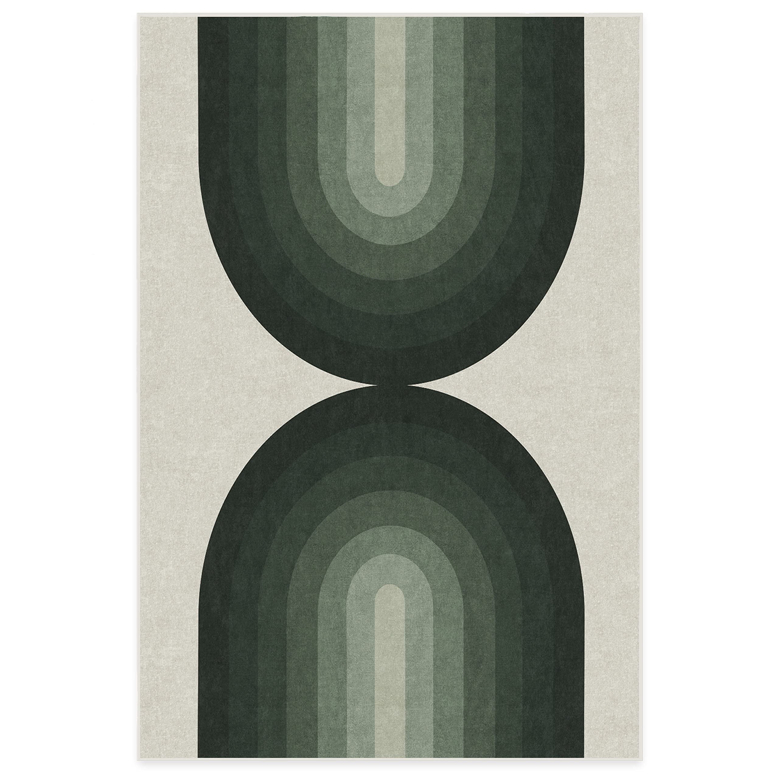 Ruggable Washable 6x9 Area Rug | Absida Sage | Non-Slip Premium Rug for Living Room, Bedroom, Kitchen, Office & Classroom | Perfect for High-Traffic Areas & Pet-Friendly Homes