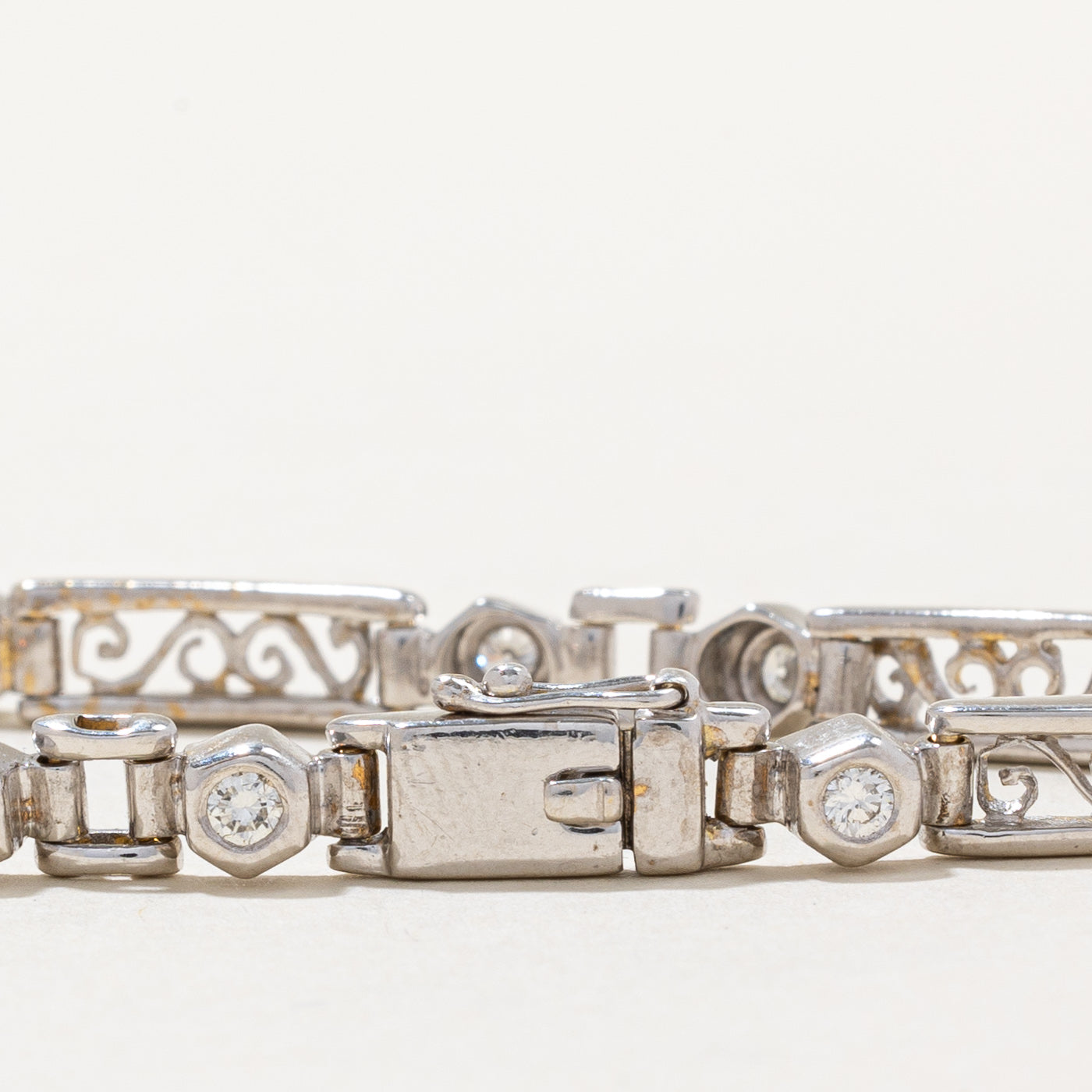Bezel Set Diamond Bracelet - 0.50 Carat Total Weight - 6.25 Inches - Elegant Jewelry for Women - Perfect for Weddings, Anniversaries & Special Occasions
