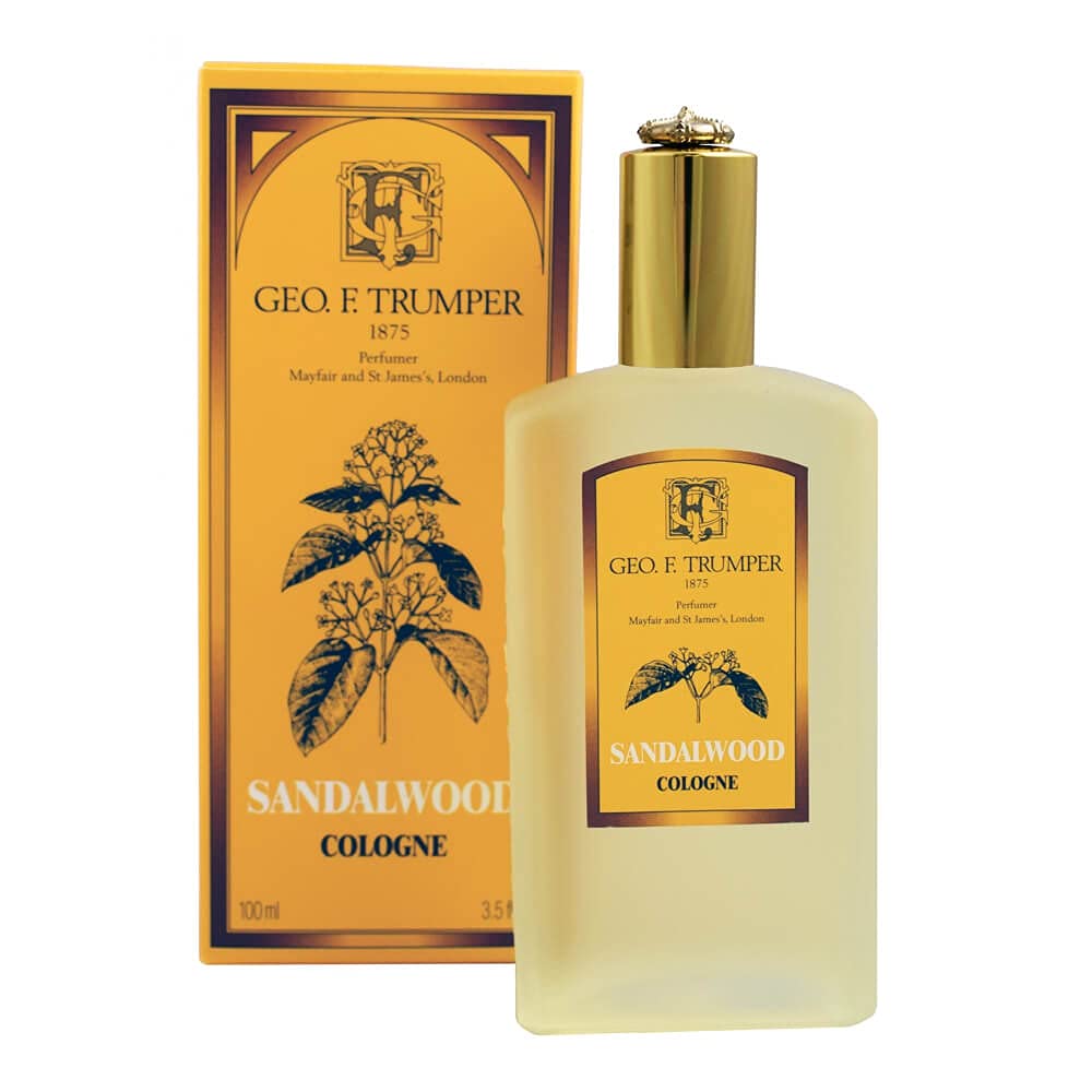 Geo F. Trumper Sandalwood Cologne for Men - 100ml Luxury Fragrance in Glass Atomizer Bottle - Perfect for Gifts, Weddings & Special Occasions