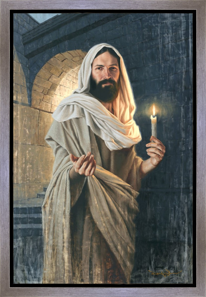 Abide With Me, 'Tis Eventide Gallery Wrap Canvas - Religious Hymn Wall Art for Home Decor, Church & Meditation Spaces