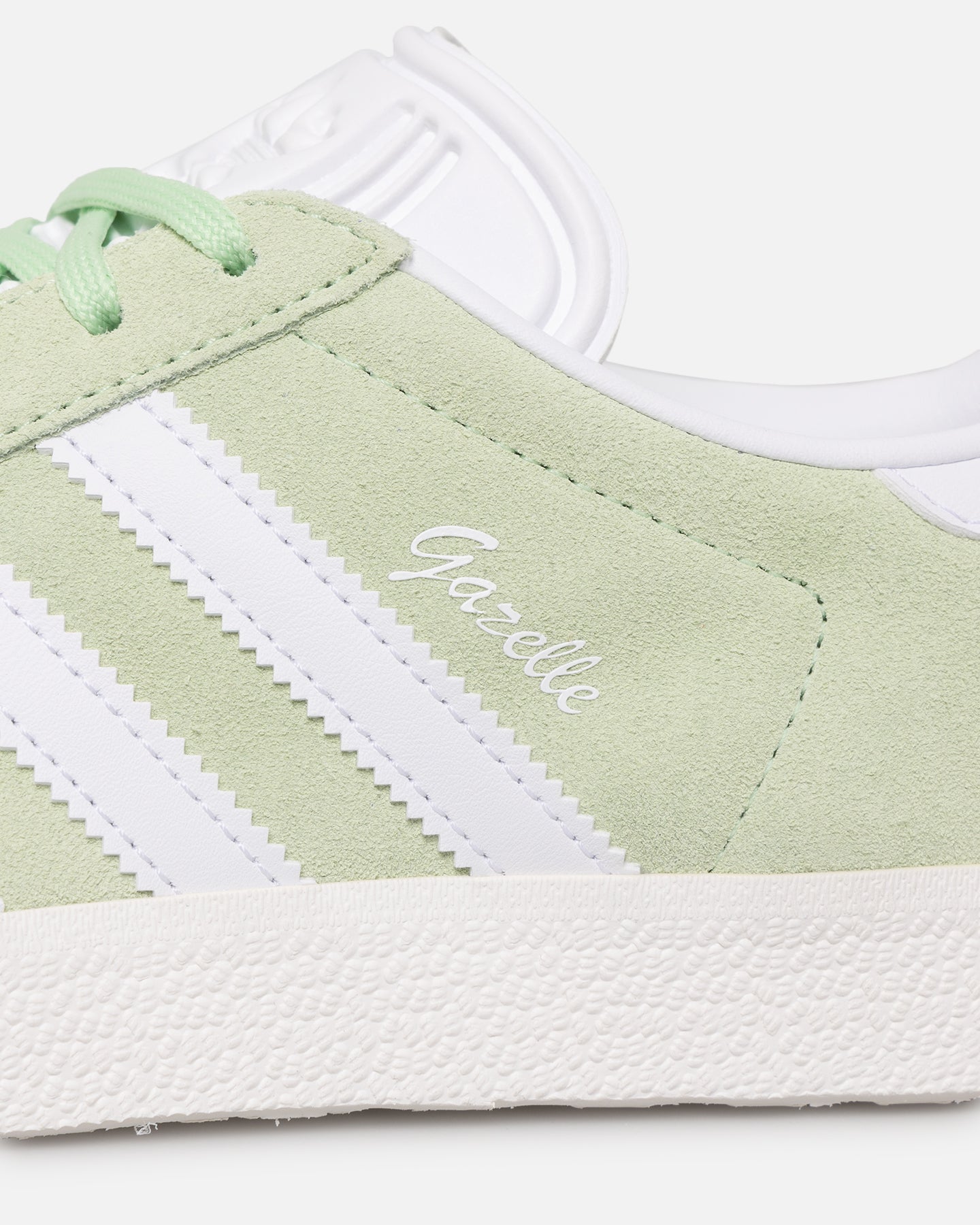 Adidas Women's Gazelle Sneakers - Green & White Retro Running Shoes for Women | Comfortable Casual Walking & Gym Workout Shoes
