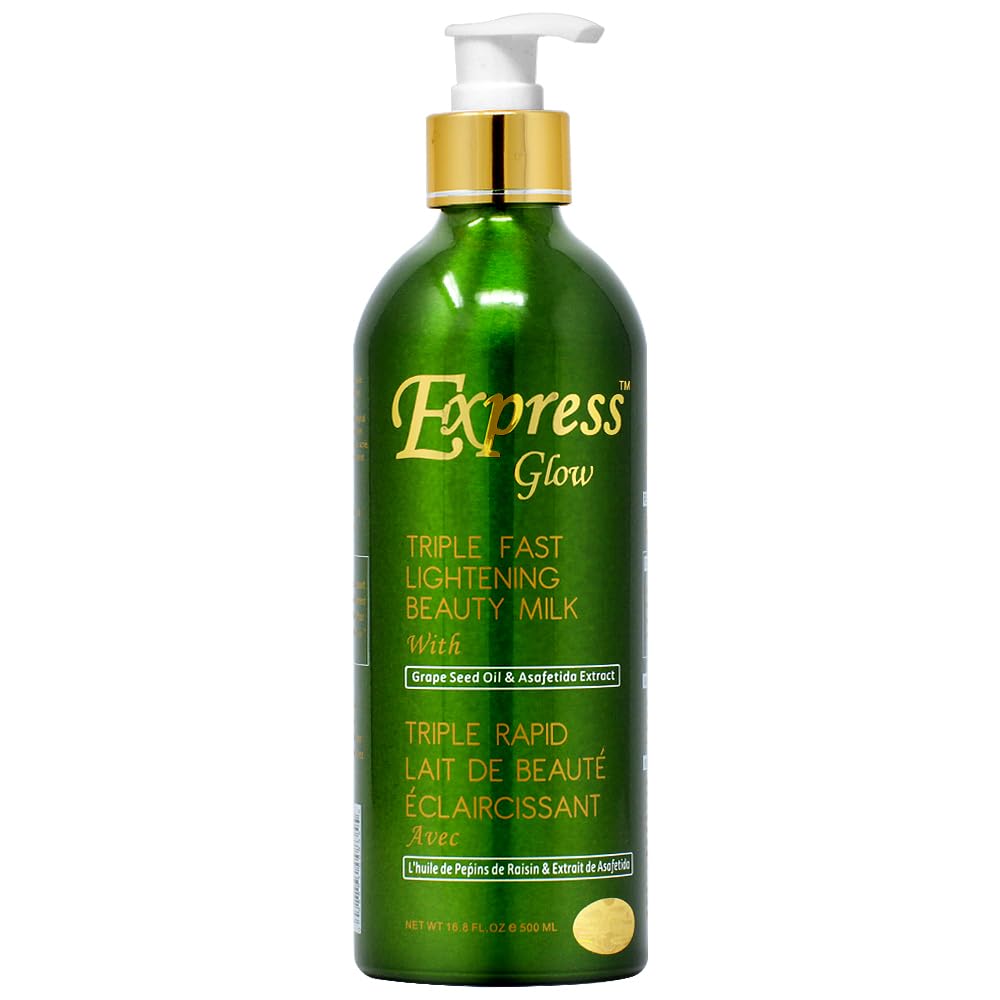 Express Glow Lotion 16.8oz - Hydrating & Brightening Body Moisturizer for Dry Skin - Perfect for Daily Use, Post-Shower & Nighttime Skincare Routine