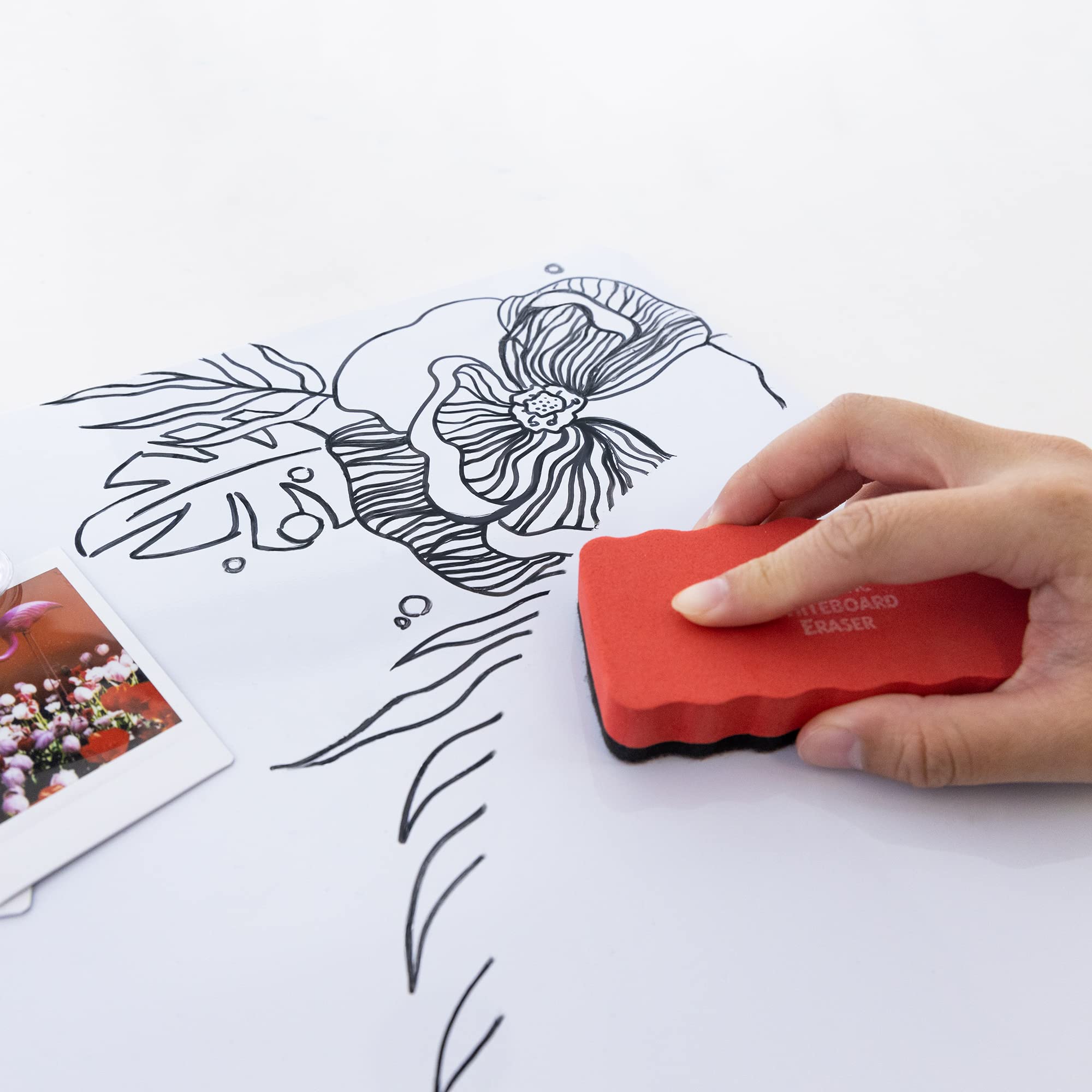 BAZIC 12-Pack Magnetic Dry Erase Whiteboard Tiles 11.5
