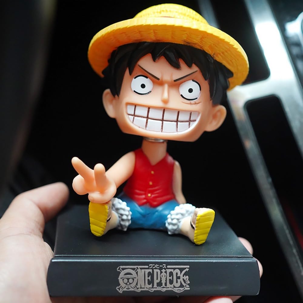 YSHUIAN Anime Bobblehead Car Dashboard Decorations - Cute Bobble Head Figures with Phone Holder for Car Interior Accessories (28 Pack) - Perfect for Anime Fans, Car Enthusiasts & Gift Giving
